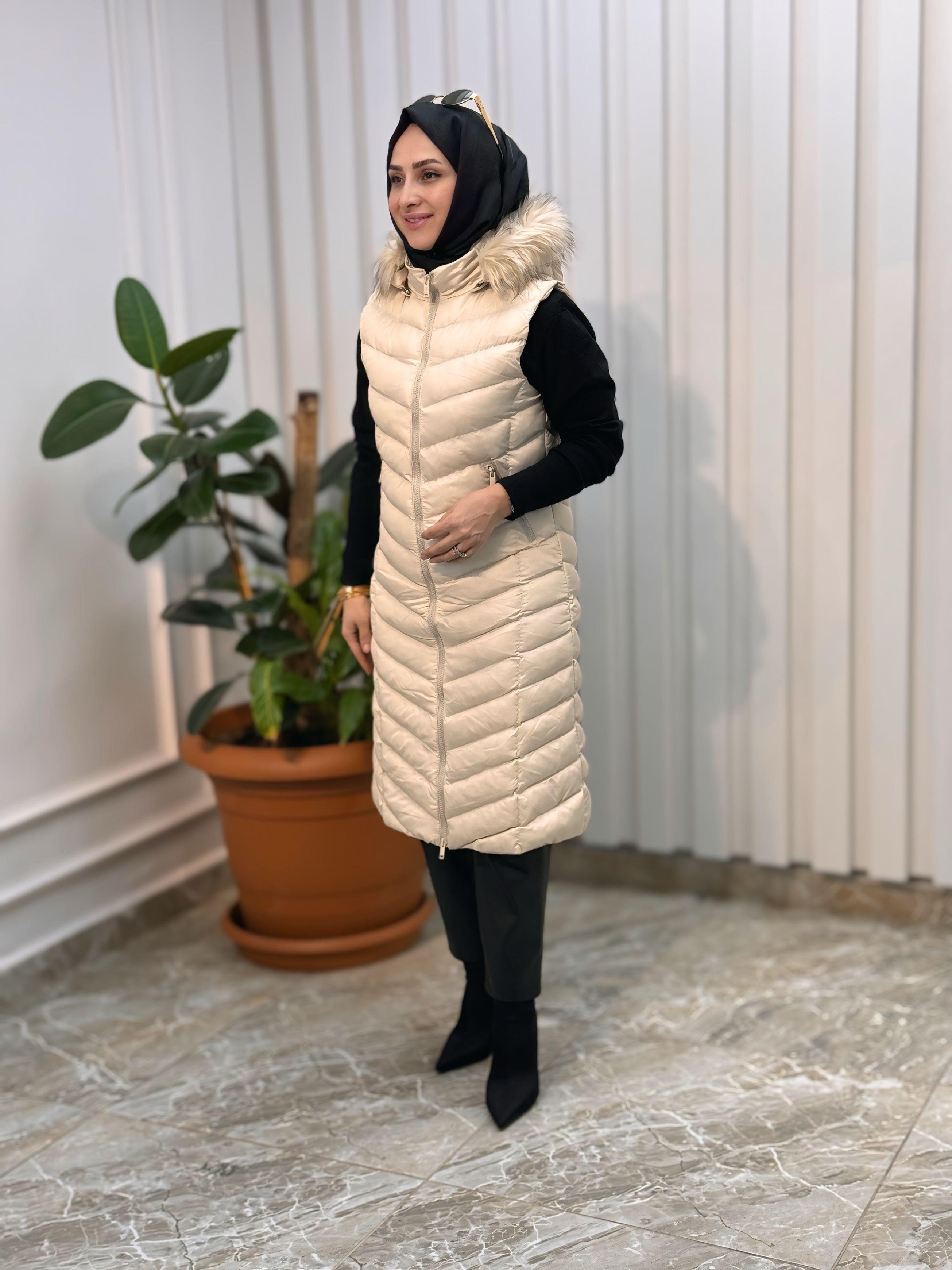 KADO UZUN ŞİŞME YELEK 3025-1