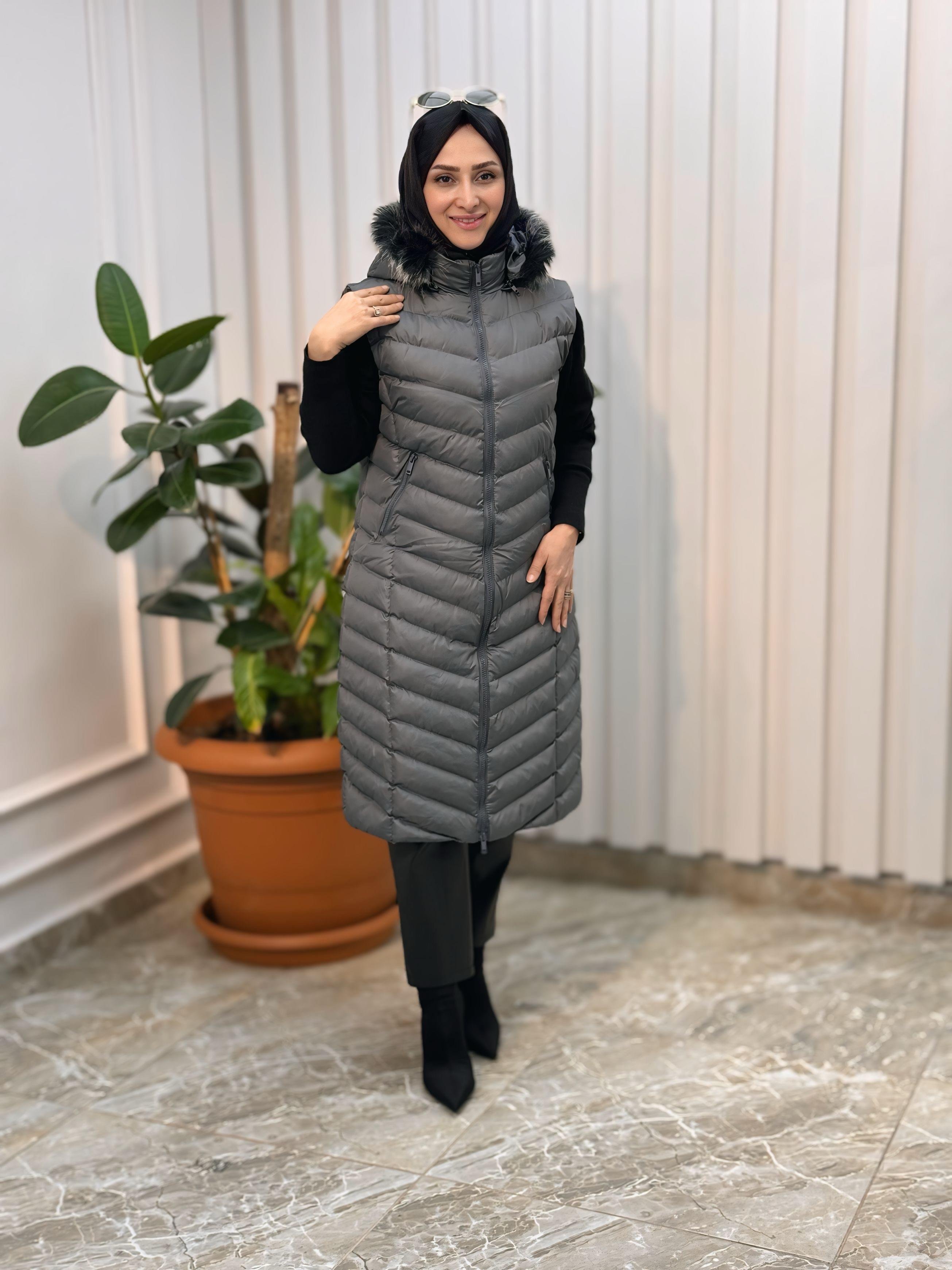 KADO UZUN ŞİŞME YELEK 3025-1