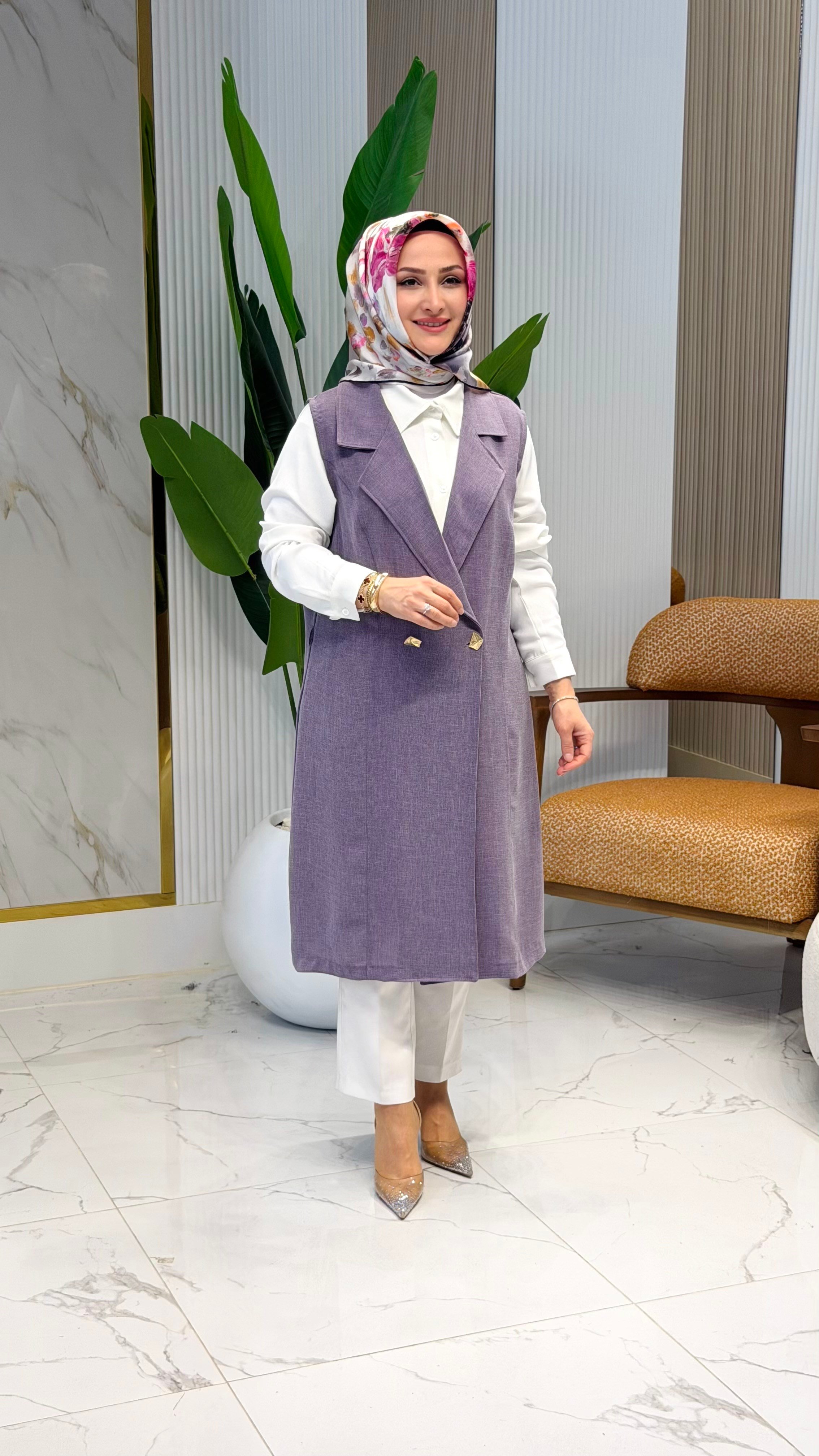 KADO YELEKLİ İKİLİ TAKIM LİLA - 8687