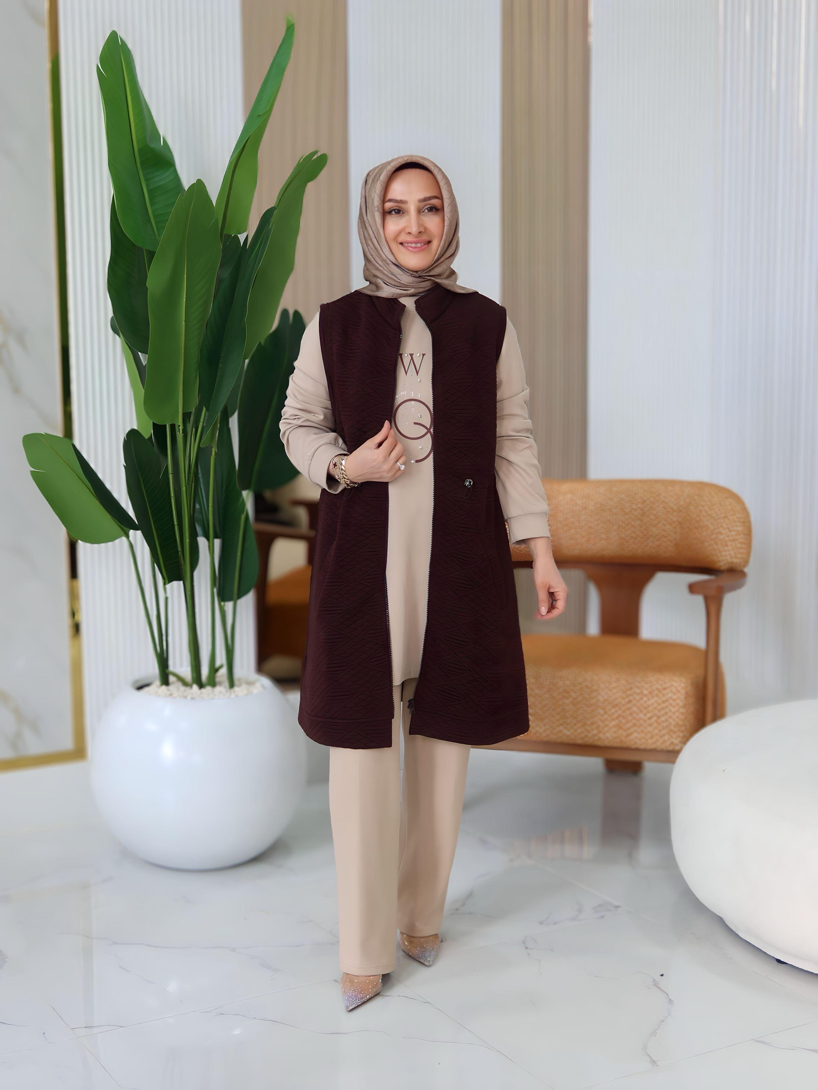 KAPİTONE YELEKLİ ÜÇLÜ TAKIM -2025