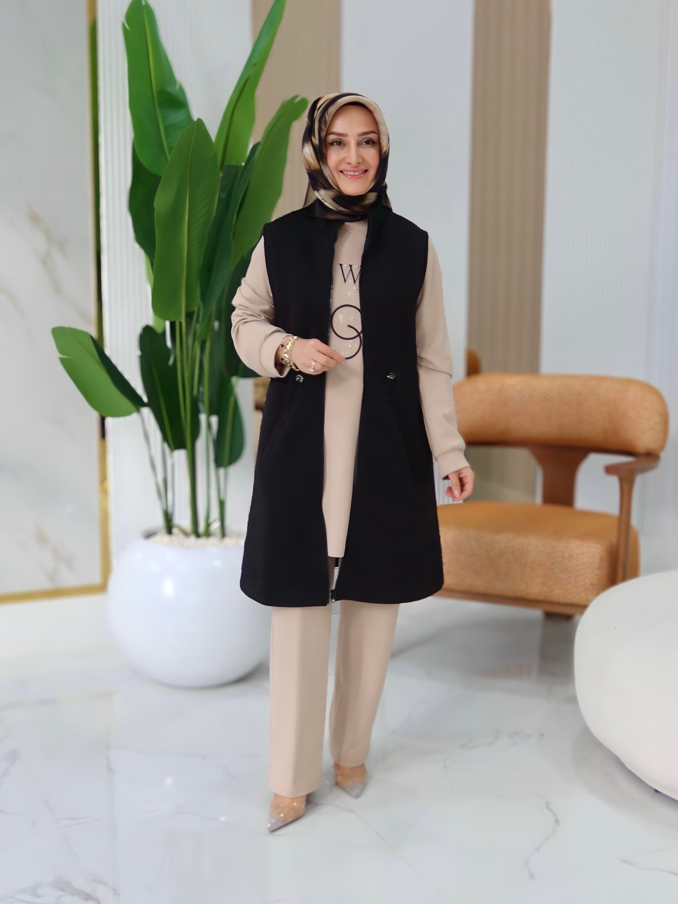 KAPİTONE YELEKLİ ÜÇLÜ TAKIM -2025