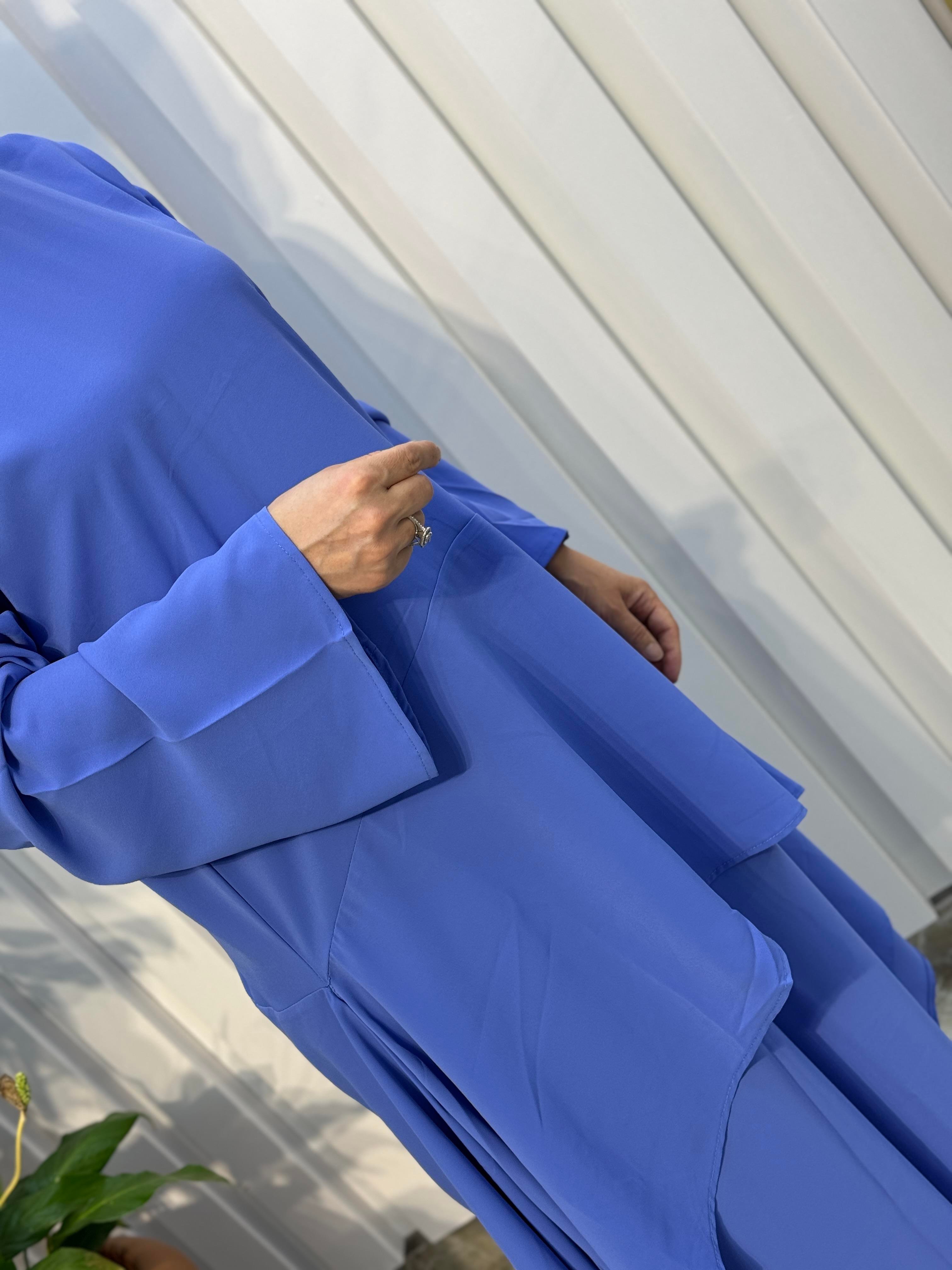 KREP KUMAŞ PANTOLONLU TAKIM -0017