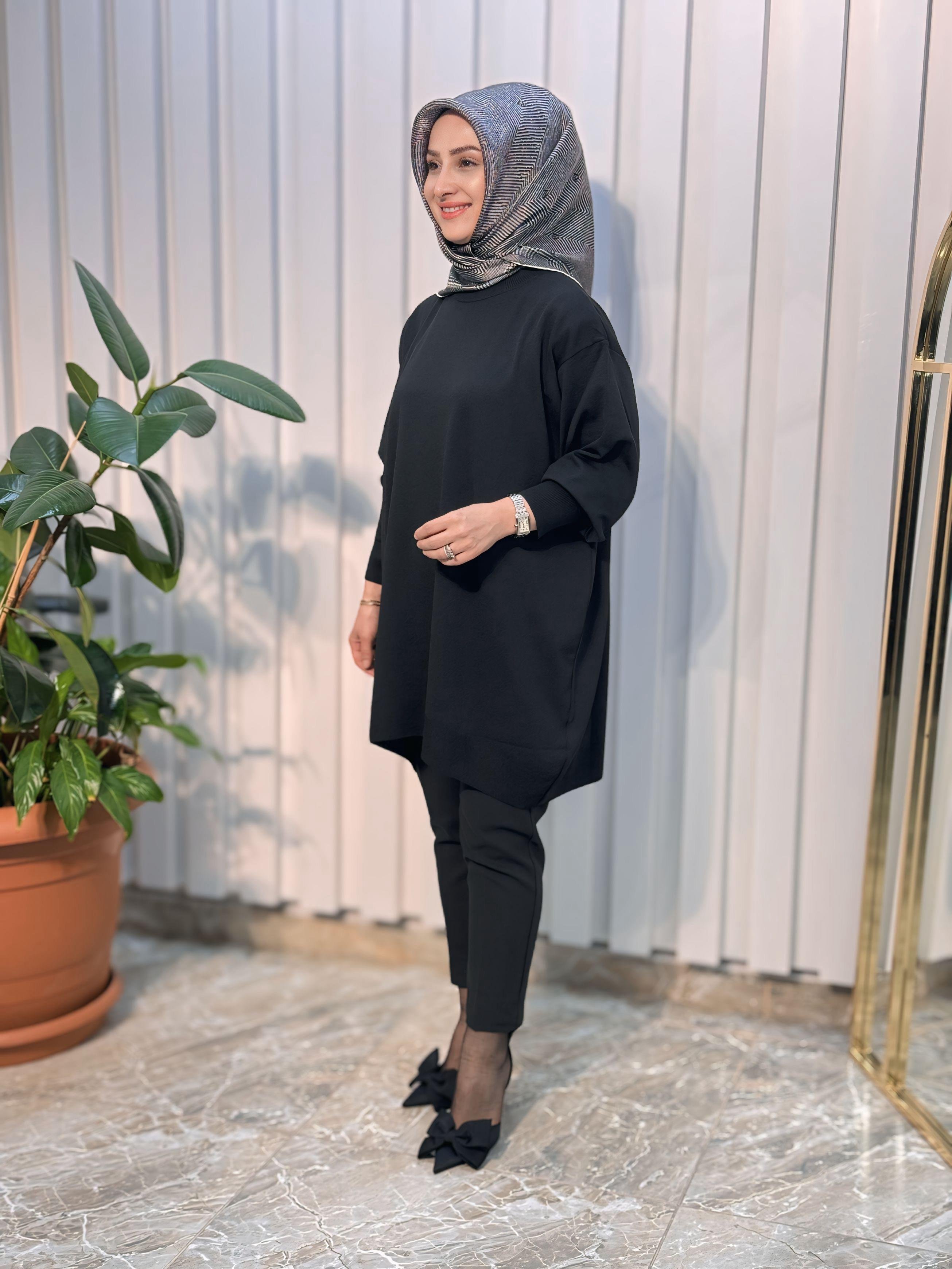 MERSERİZE DÜZ TUNİK -9176