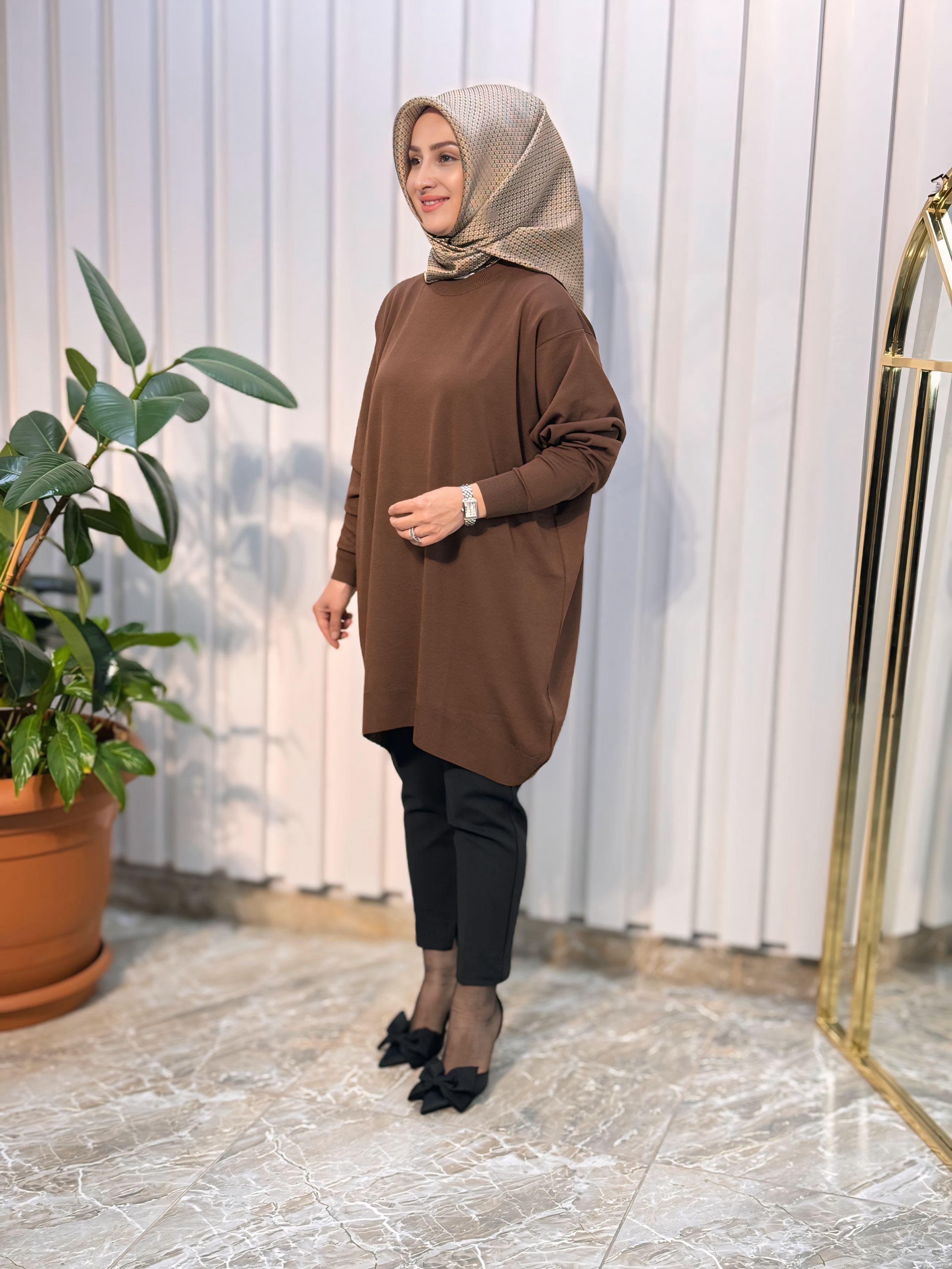 MERSERİZE DÜZ TUNİK -9176