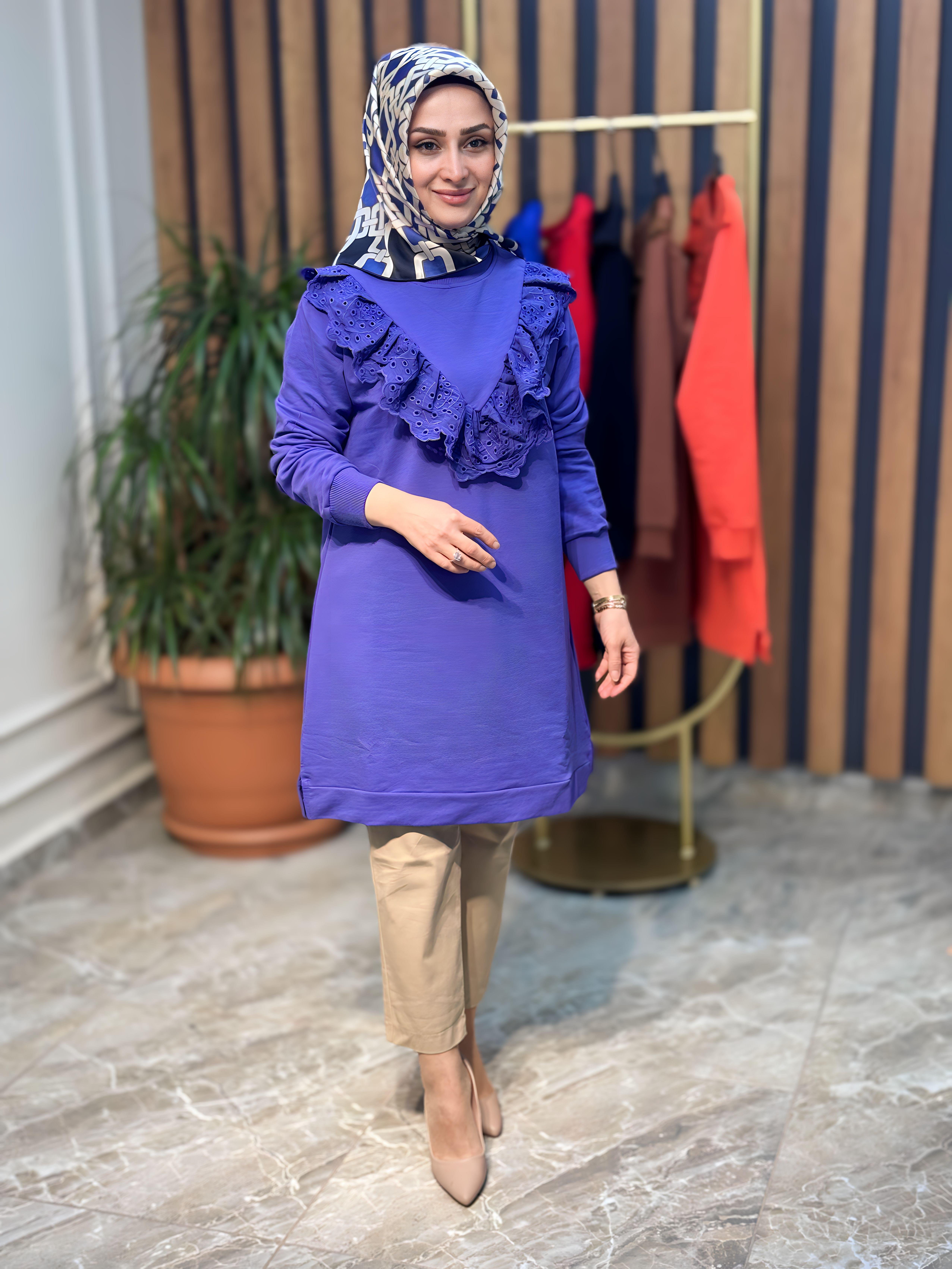 NOŞHE ÖN DANTELLİ TUNİK-44028