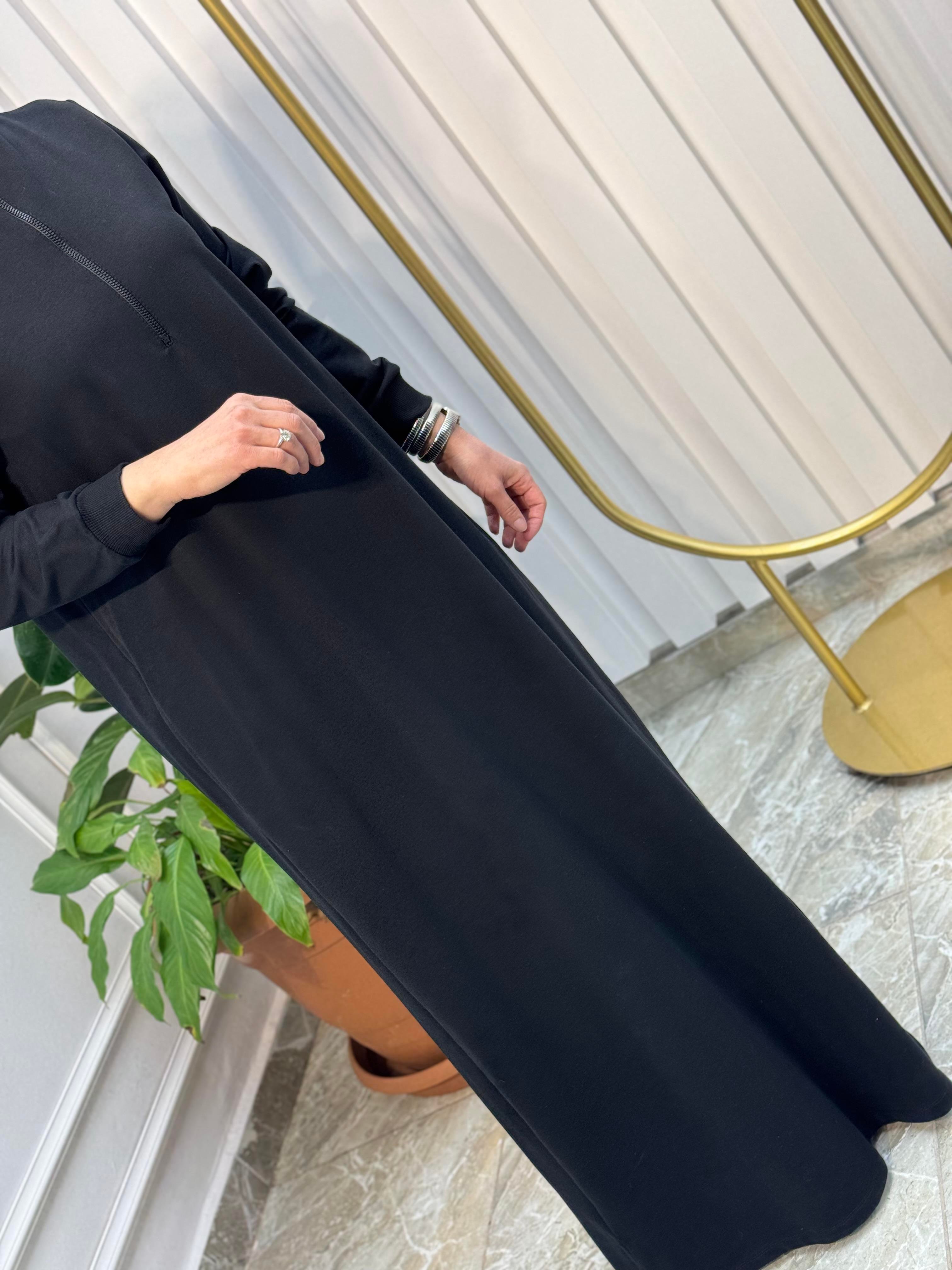 ÖNÜ YARIM FERMUARLI KADO ELBİSE - 7639