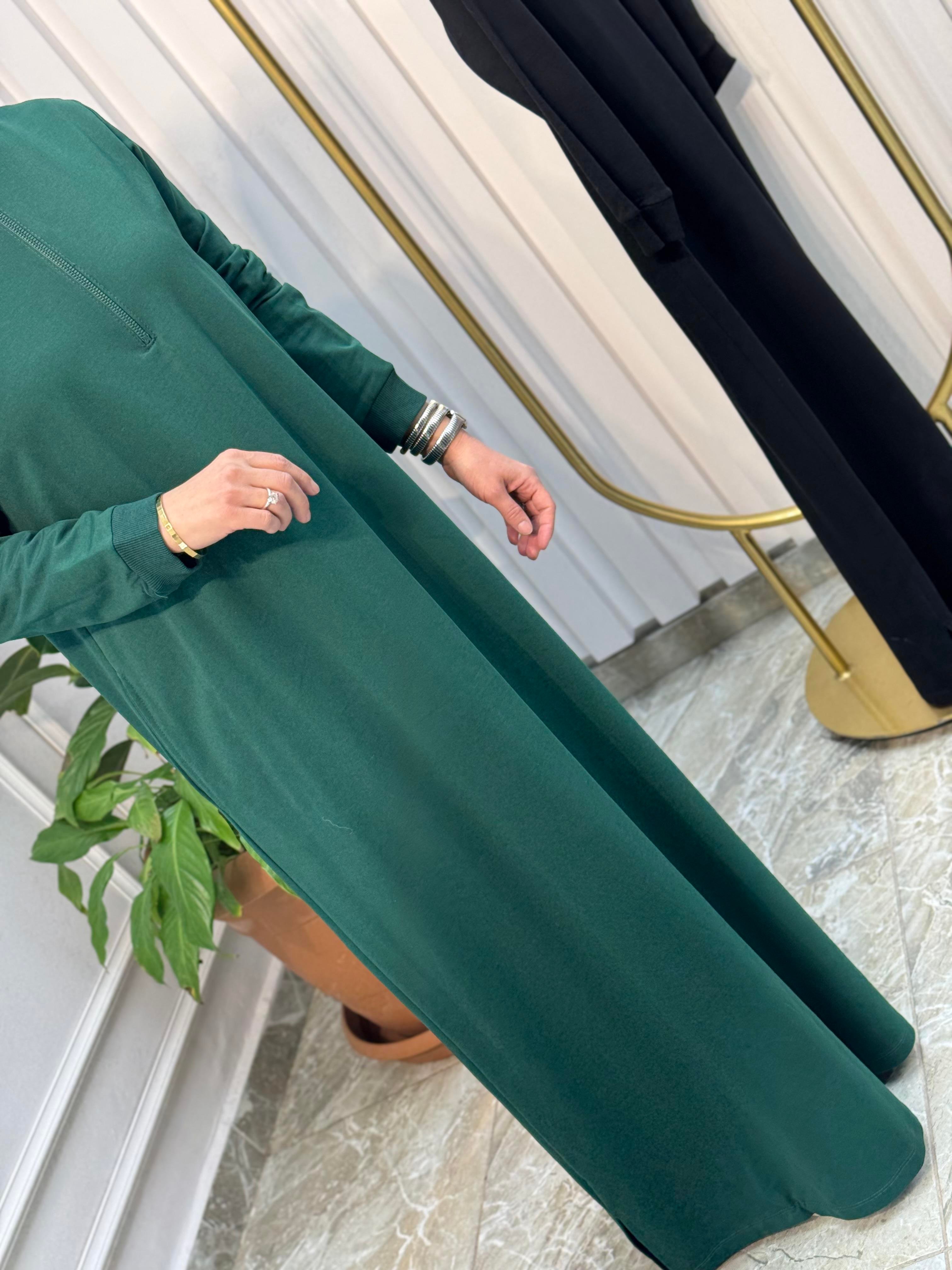 ÖNÜ YARIM FERMUARLI KADO ELBİSE - 7639