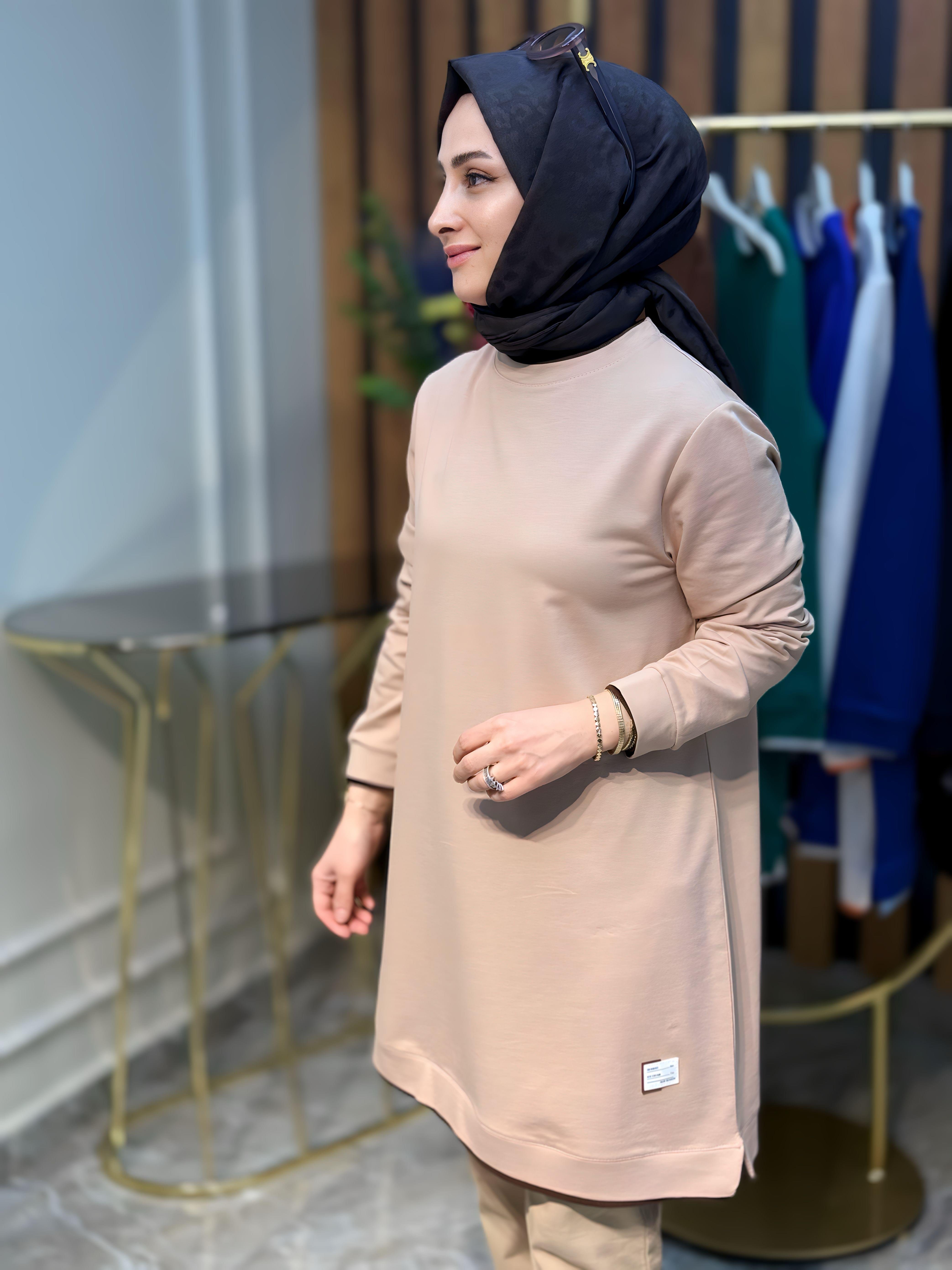 SOFF KADO ÇİFT YAKALI RENK GARNİLİ TUNİK-K7428