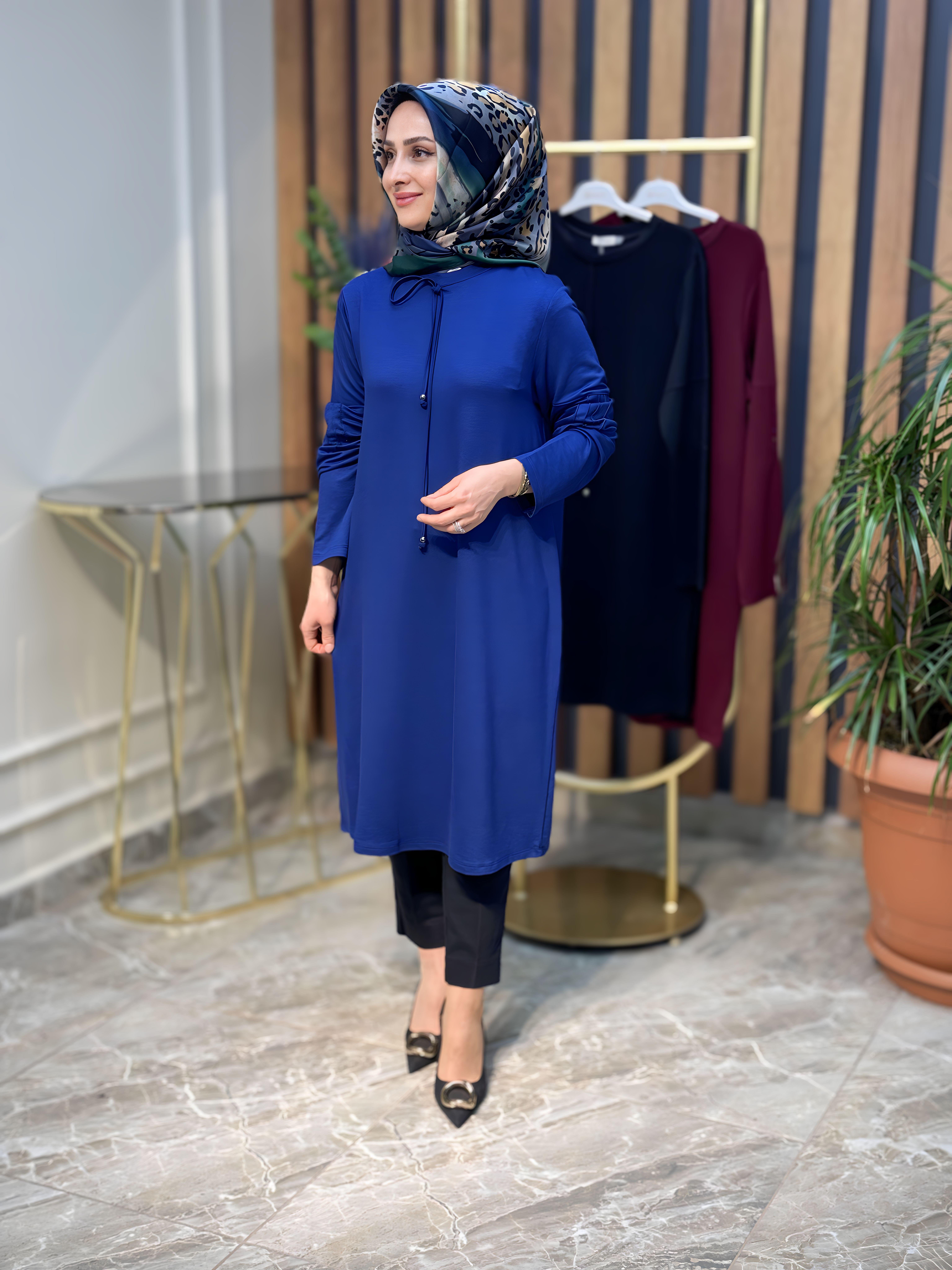 SOFF KADO KOLU TAŞLI TUNİK-7445