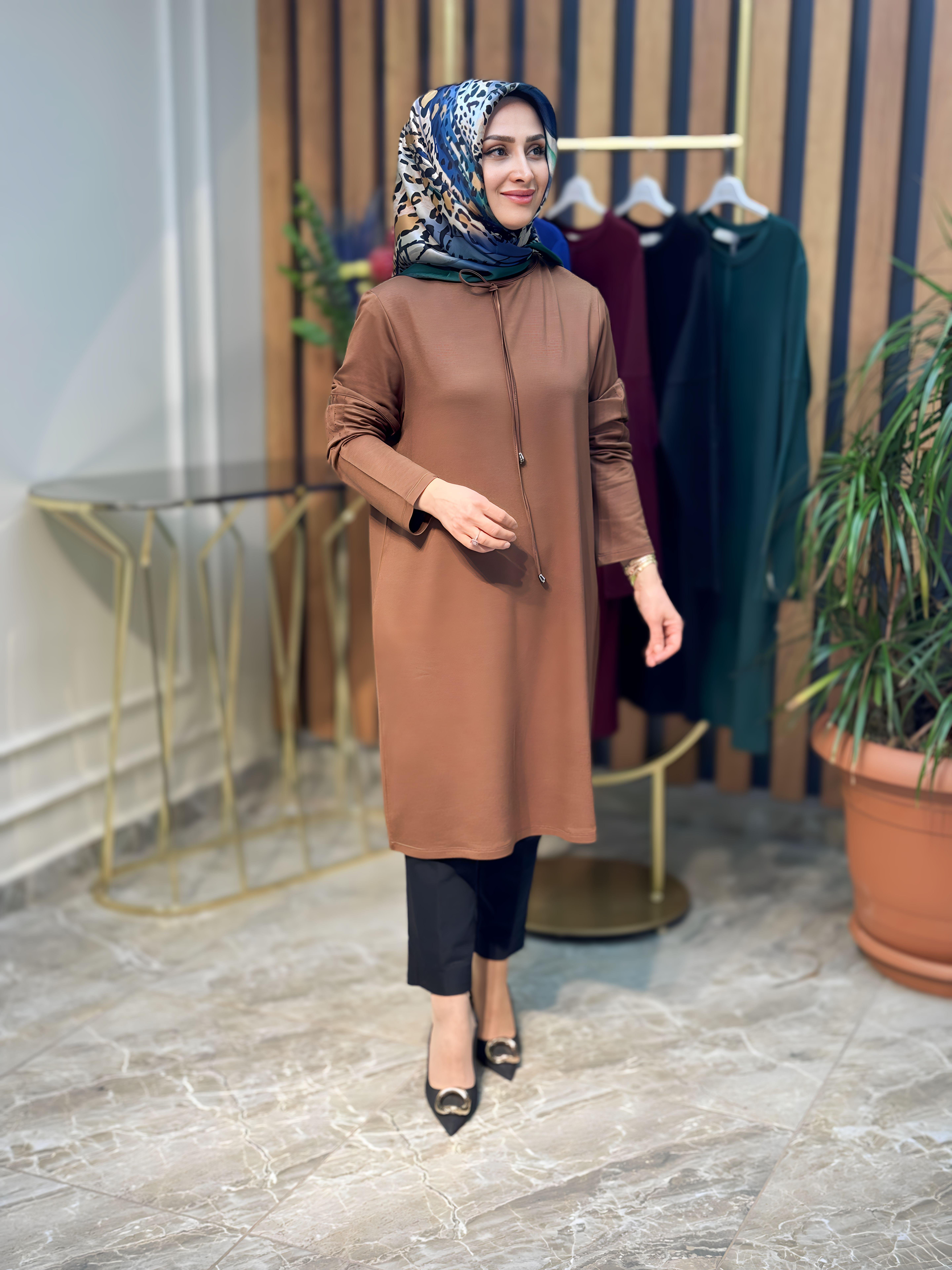 SOFF KADO KOLU TAŞLI TUNİK-7445