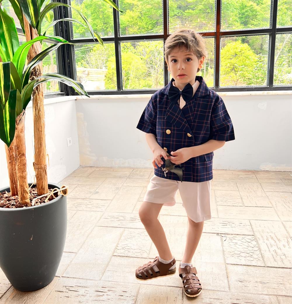 Beyaz Gabardin Şort