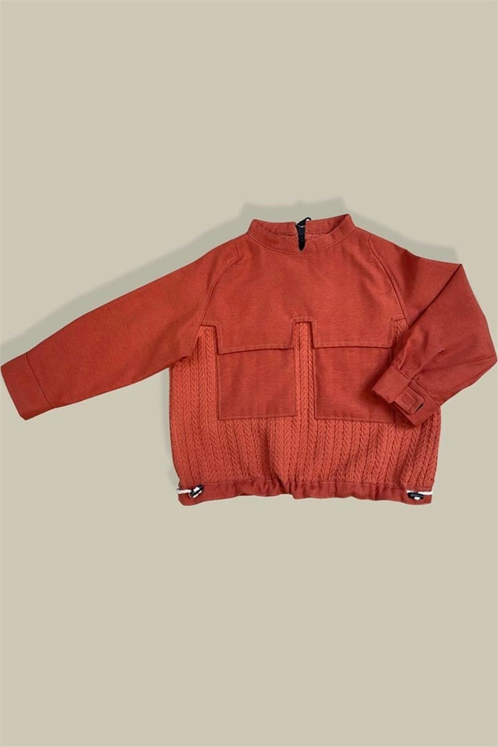 Çift Dokulu Çocuk Sweat