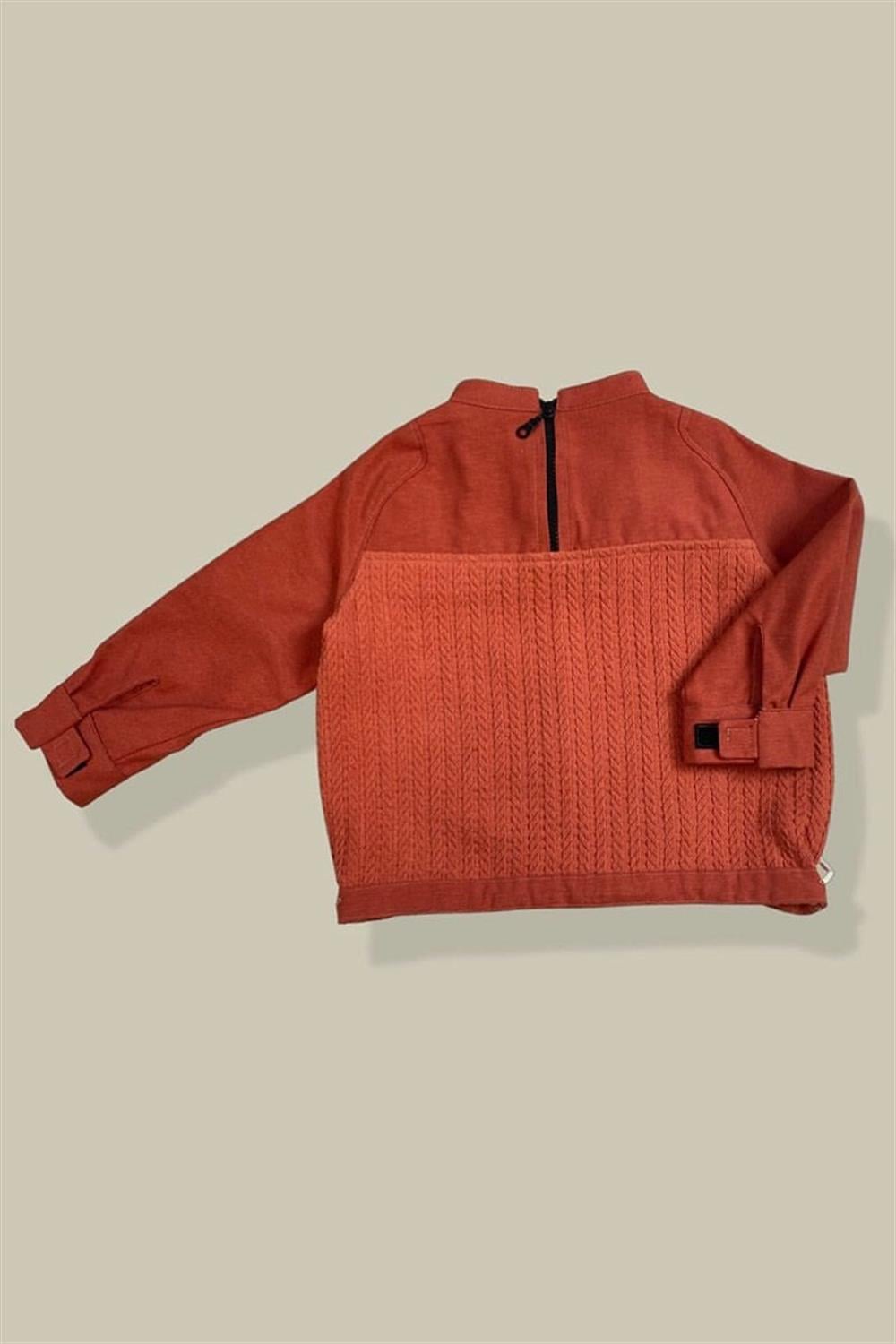 Çift Dokulu Çocuk Sweat