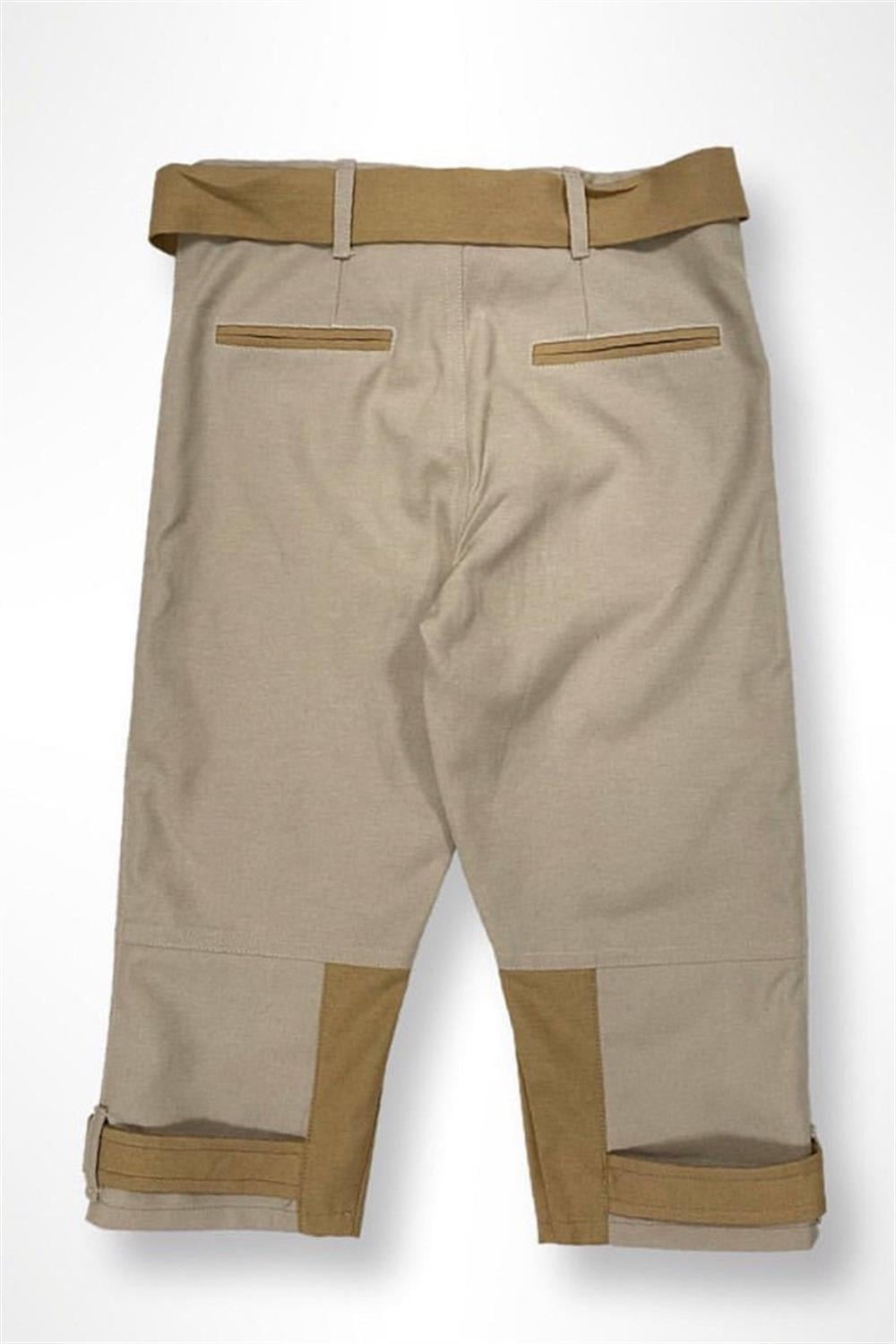 Çift Renkli Kız Çocuk Gabardin Pantolon