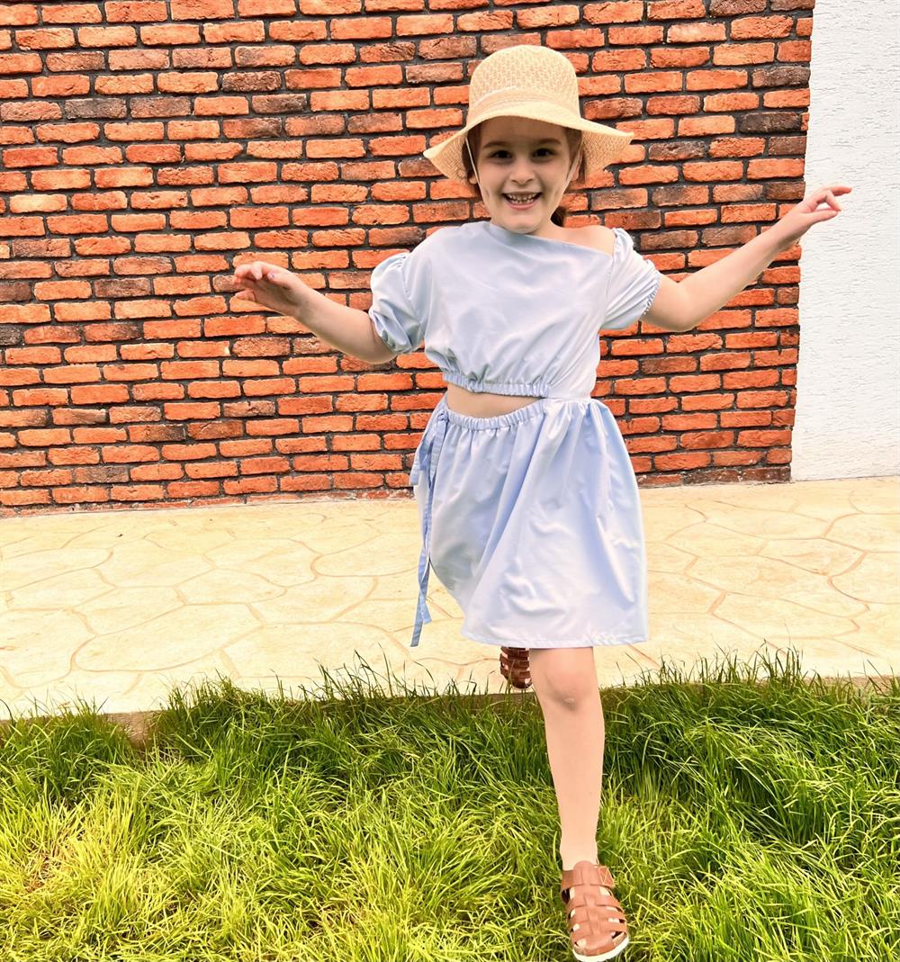 Cut Out Poplin Elbise