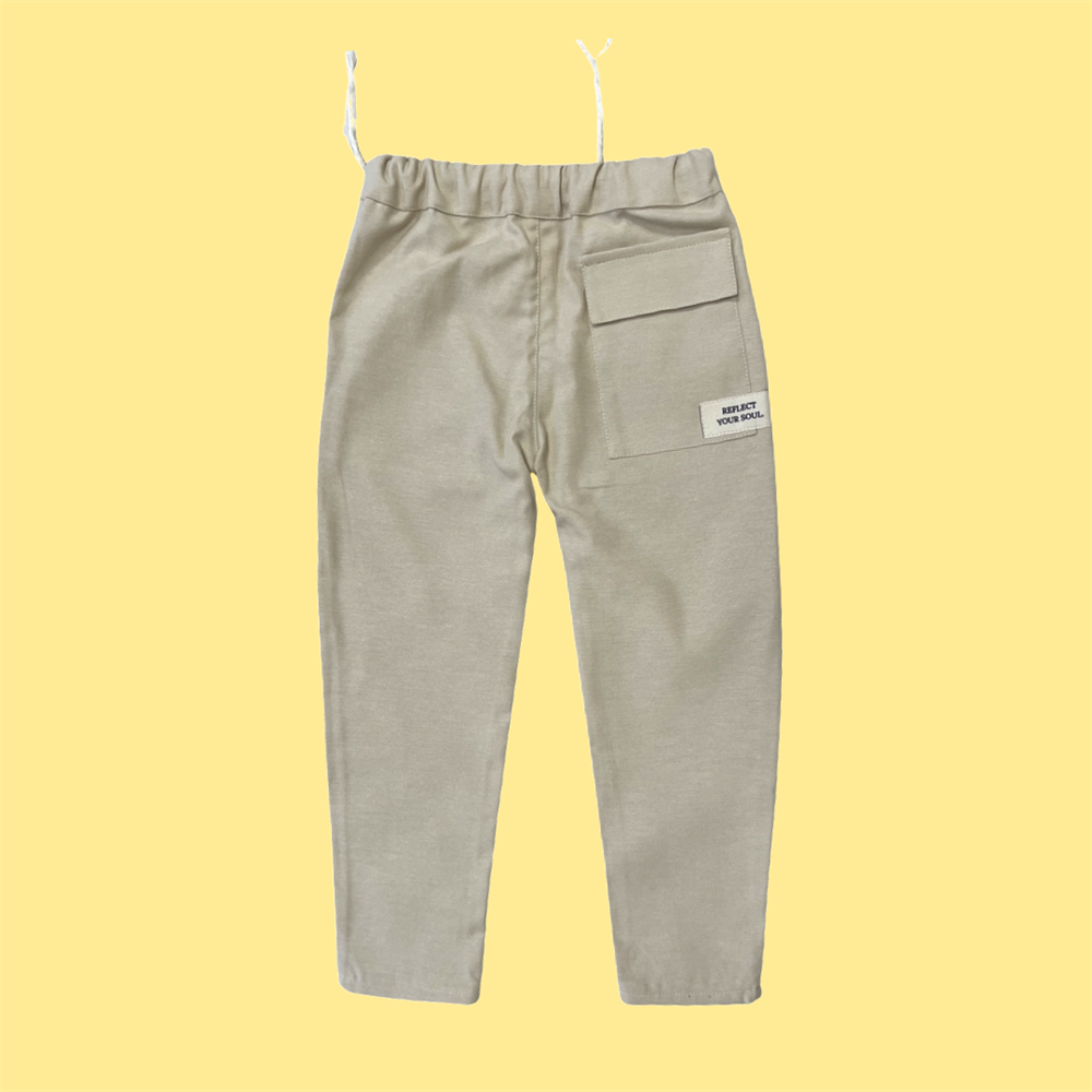 Erkek Çocuk Bej Gabardin Pantolon