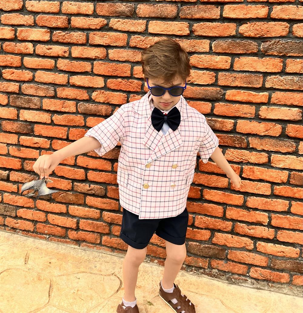 Lacivert Gabardin Şort