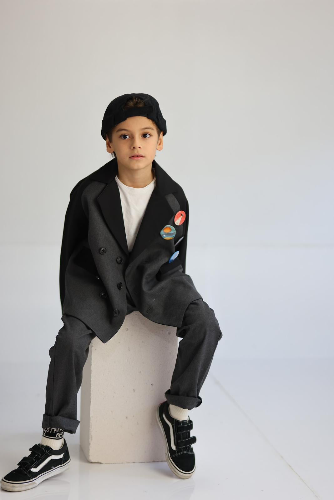 Reglan Kol Rozetli Blazer Ceket