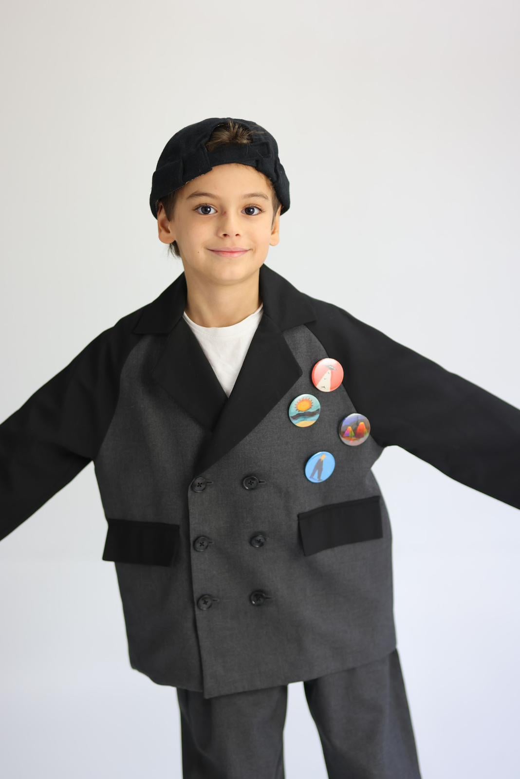 Reglan Kol Rozetli Blazer Ceket