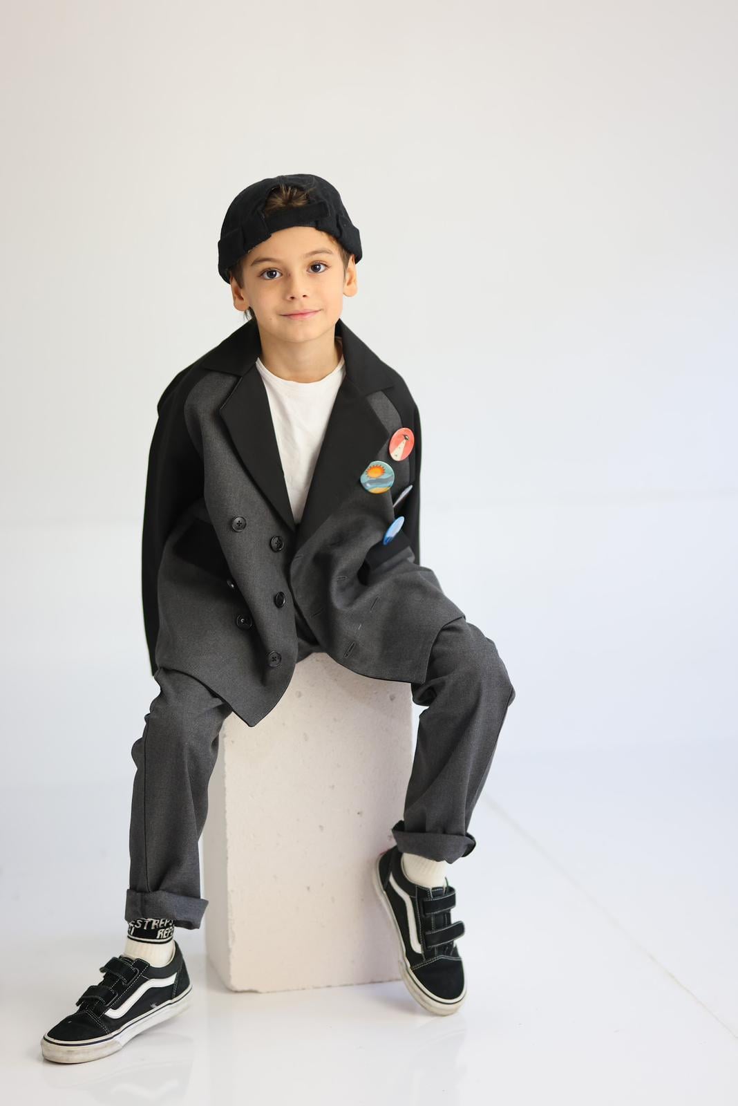 Reglan Kol Rozetli Blazer Ceket