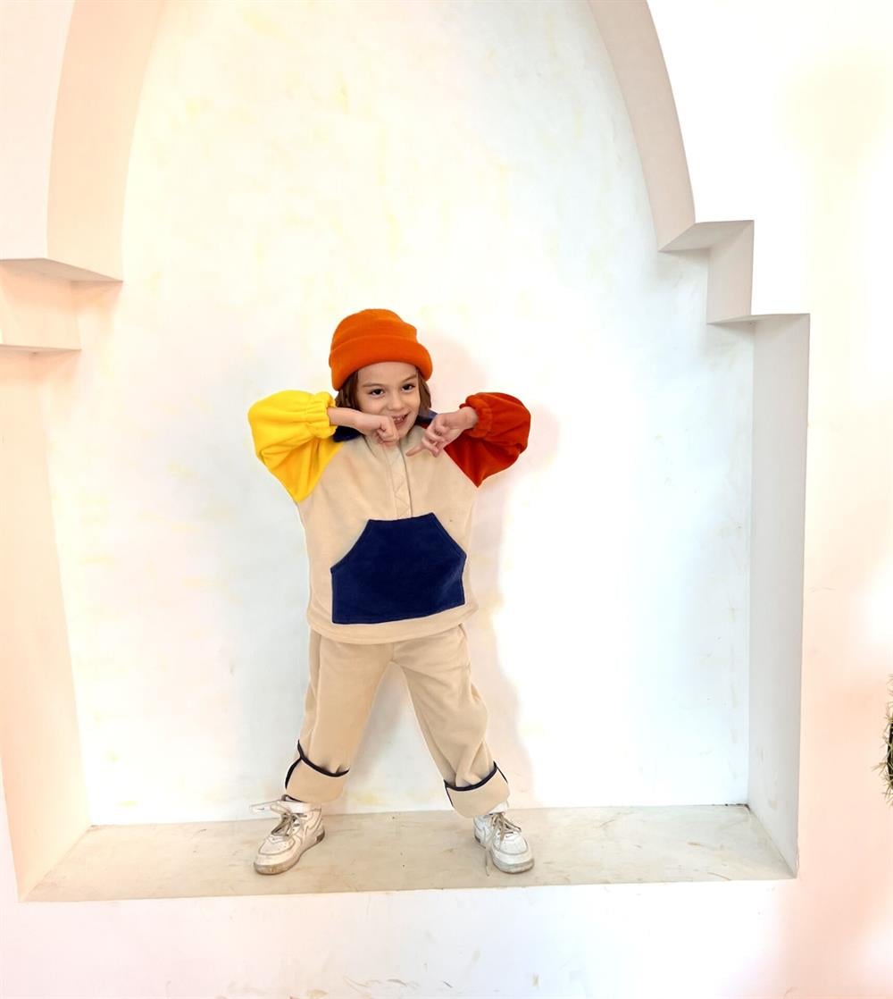 Renkli Polar Sweat