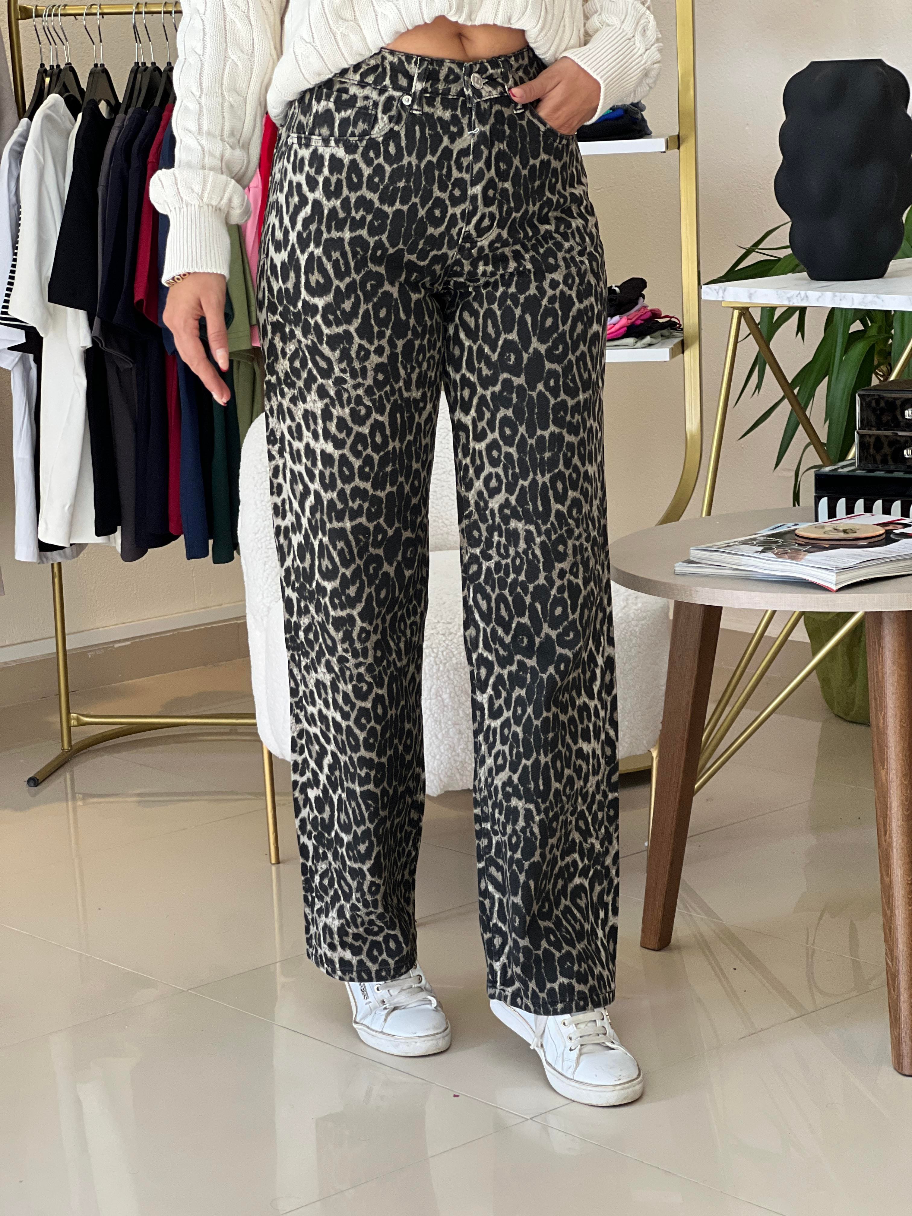 0013 LEOPAR DESENLİ PANTOLON
