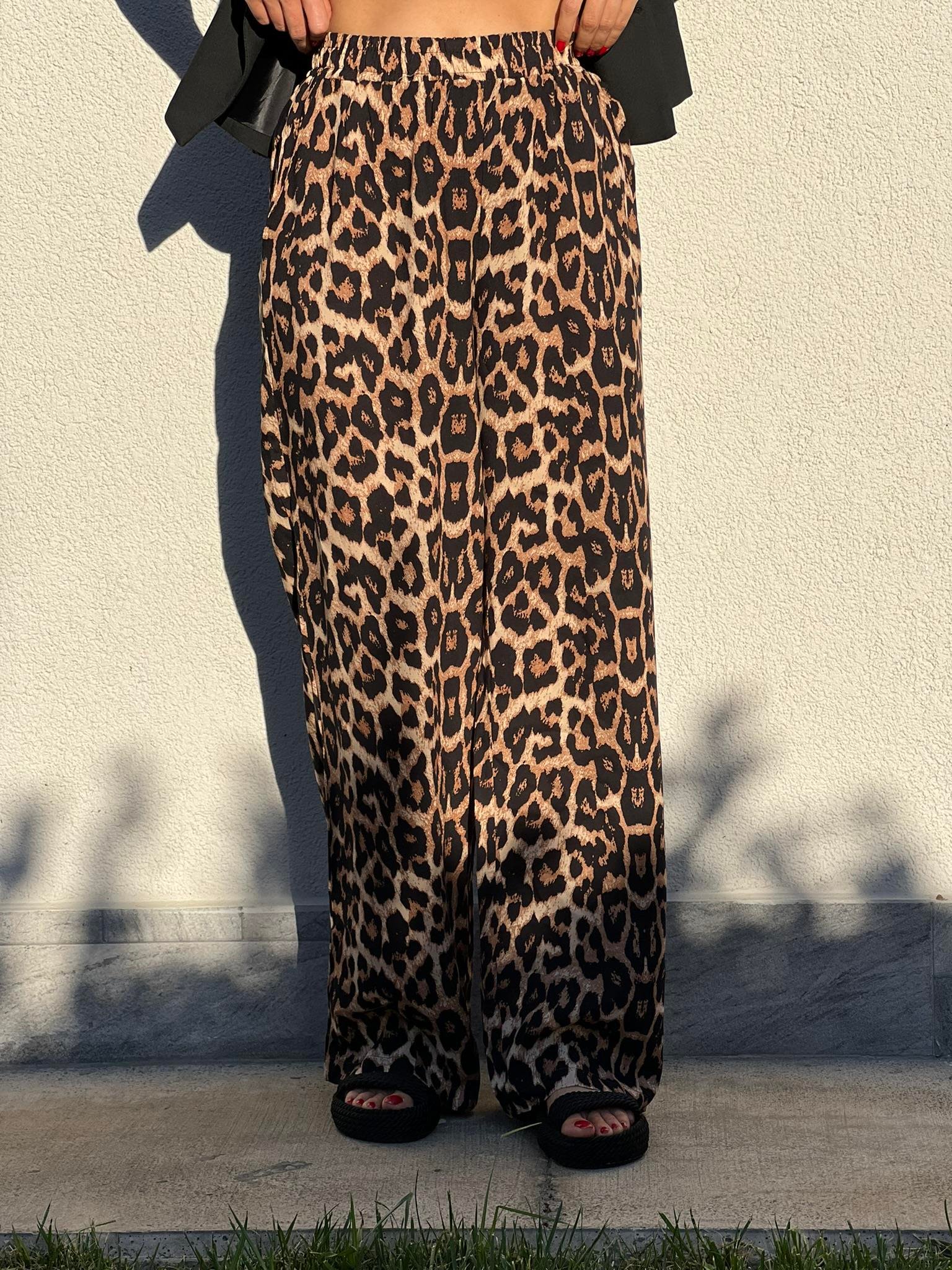 1664 LEOPAR DÖKÜMLÜ PANTOLON