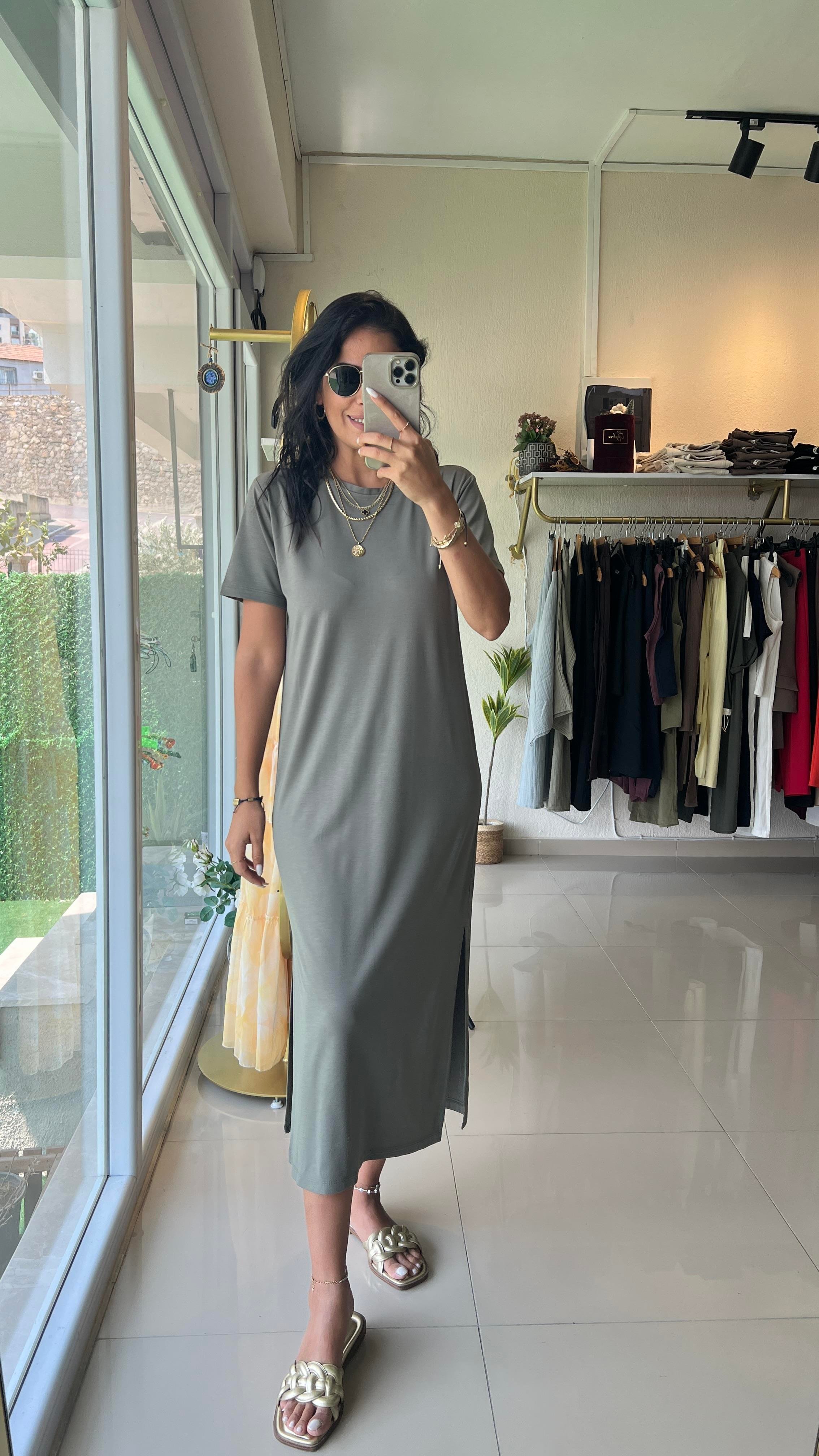 30314 KISA KOLLU MODAL BASİC ELBİSE HAKİ