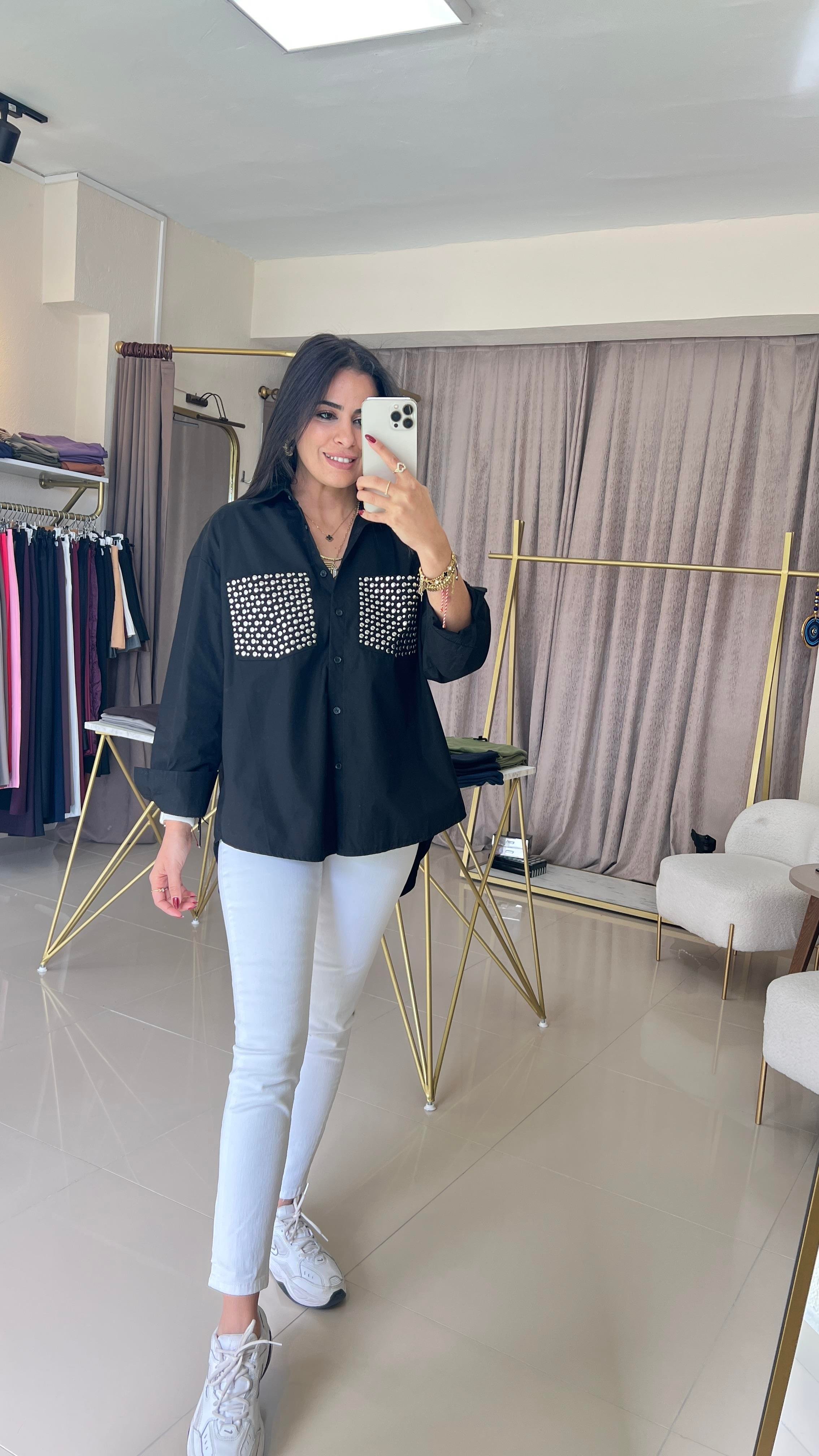 3085 ZIMBALI OVERSİZE GÖMLEK
