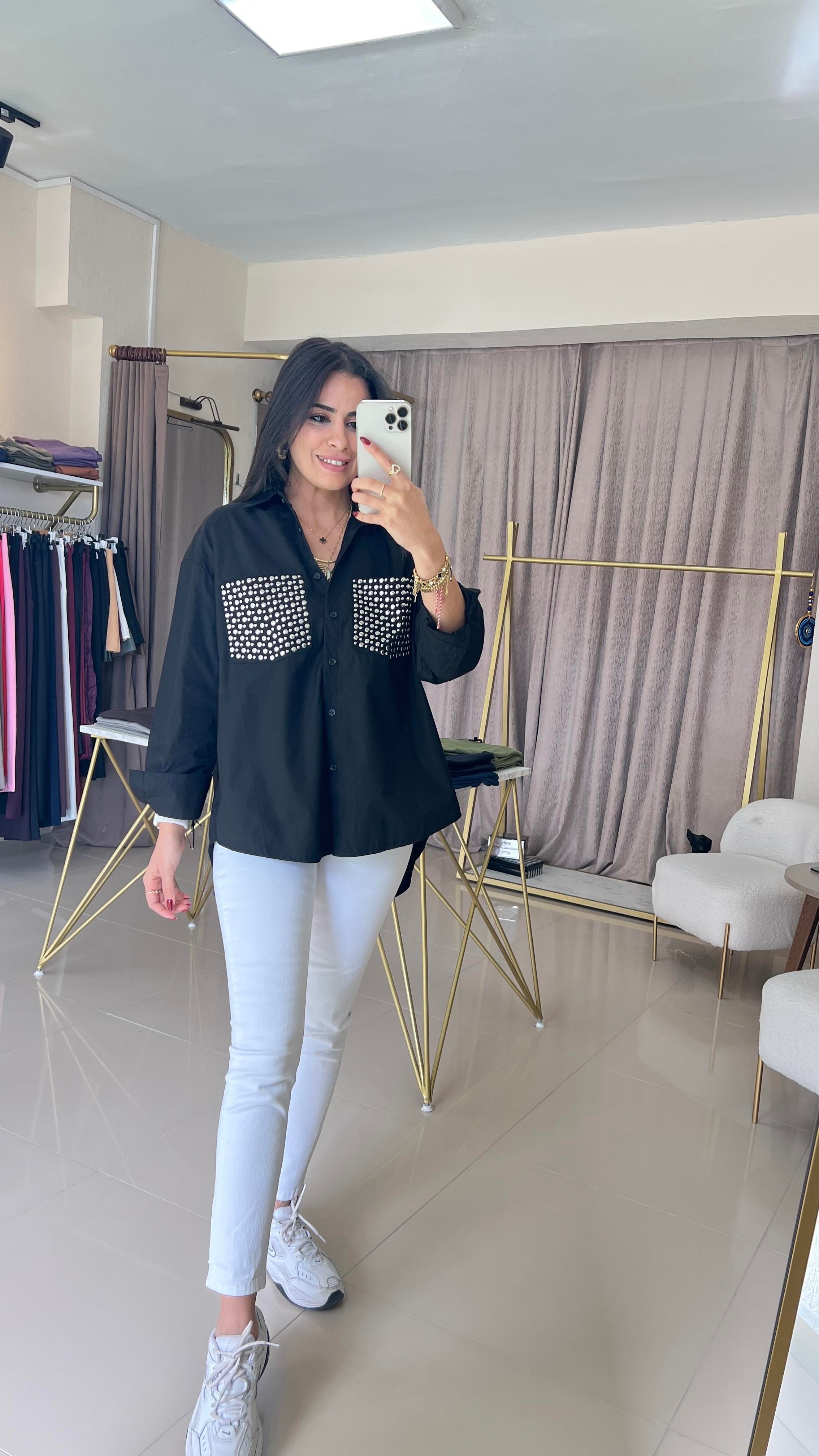 3085 ZIMBALI OVERSİZE GÖMLEK
