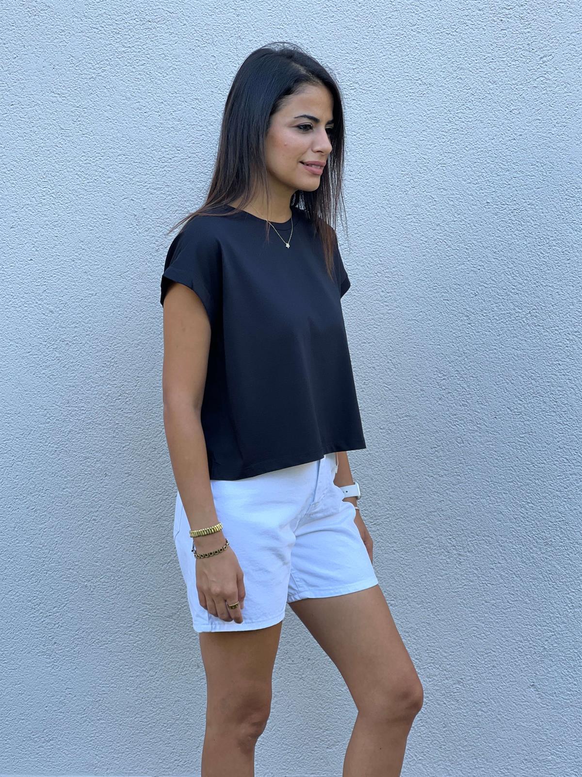 3431 T Kol Basic Tshirt Siyah