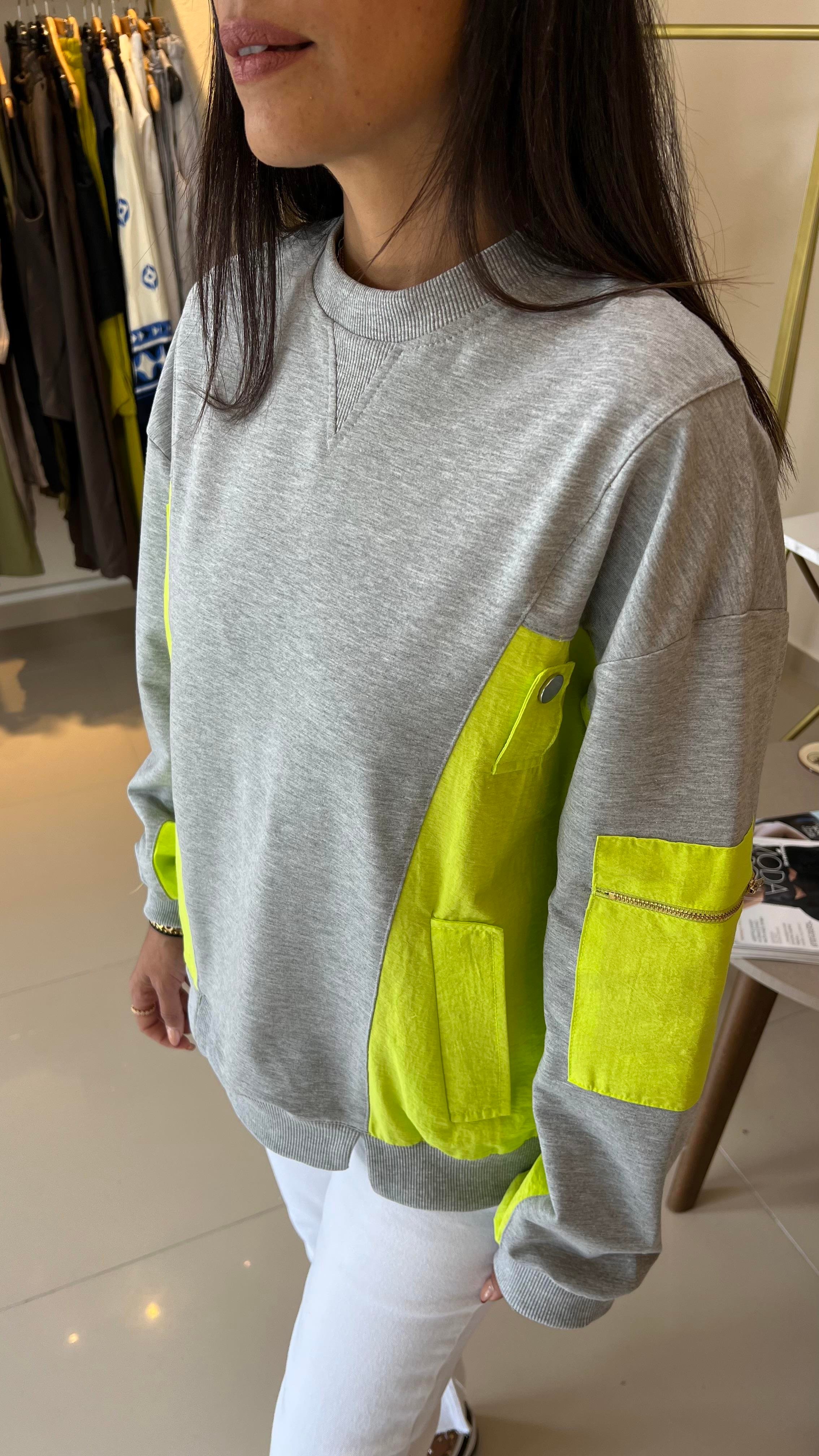 34531 NEON GARNİLİ SWEAT