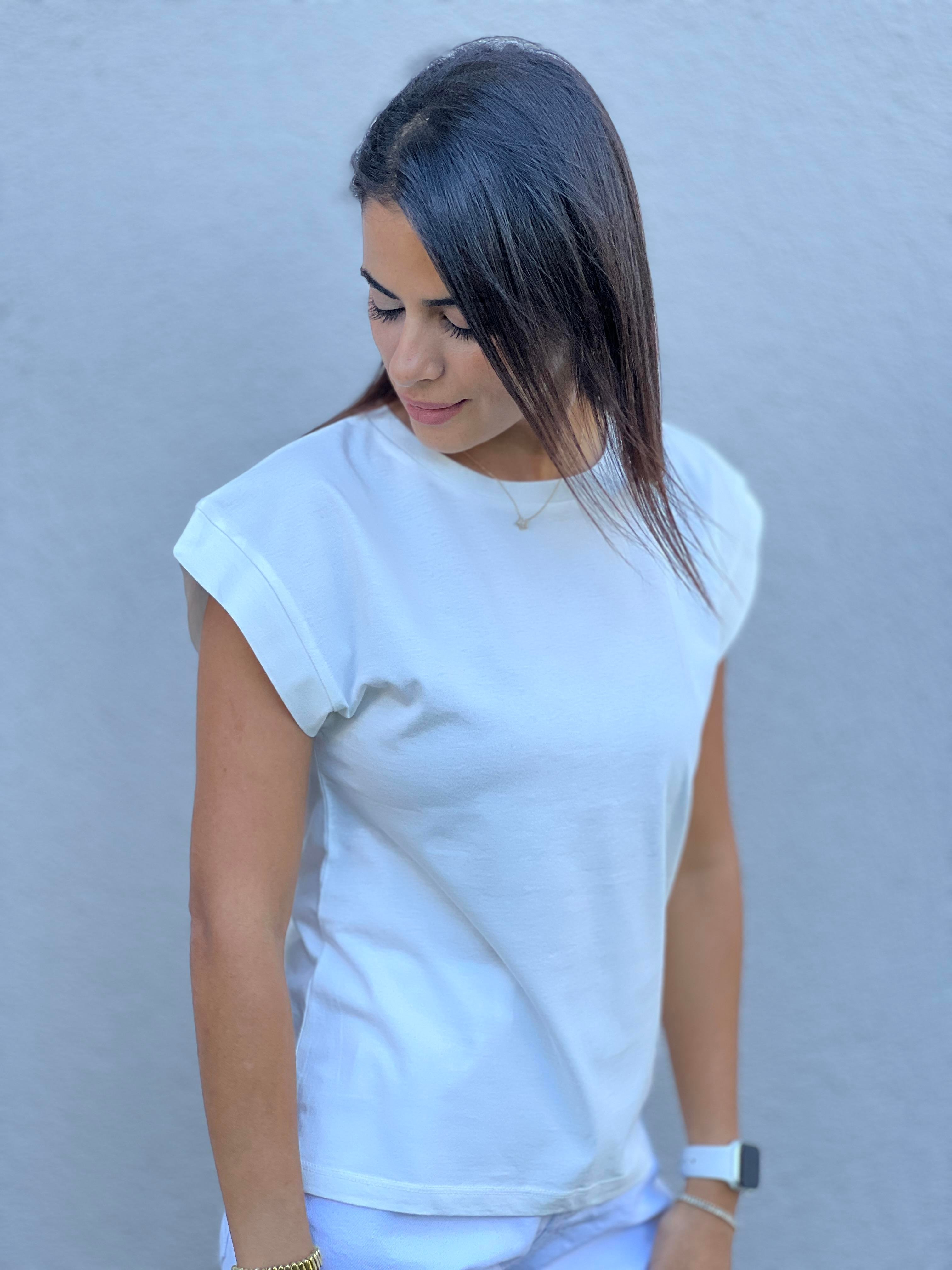 3504 Basic  Tshirt Ekru