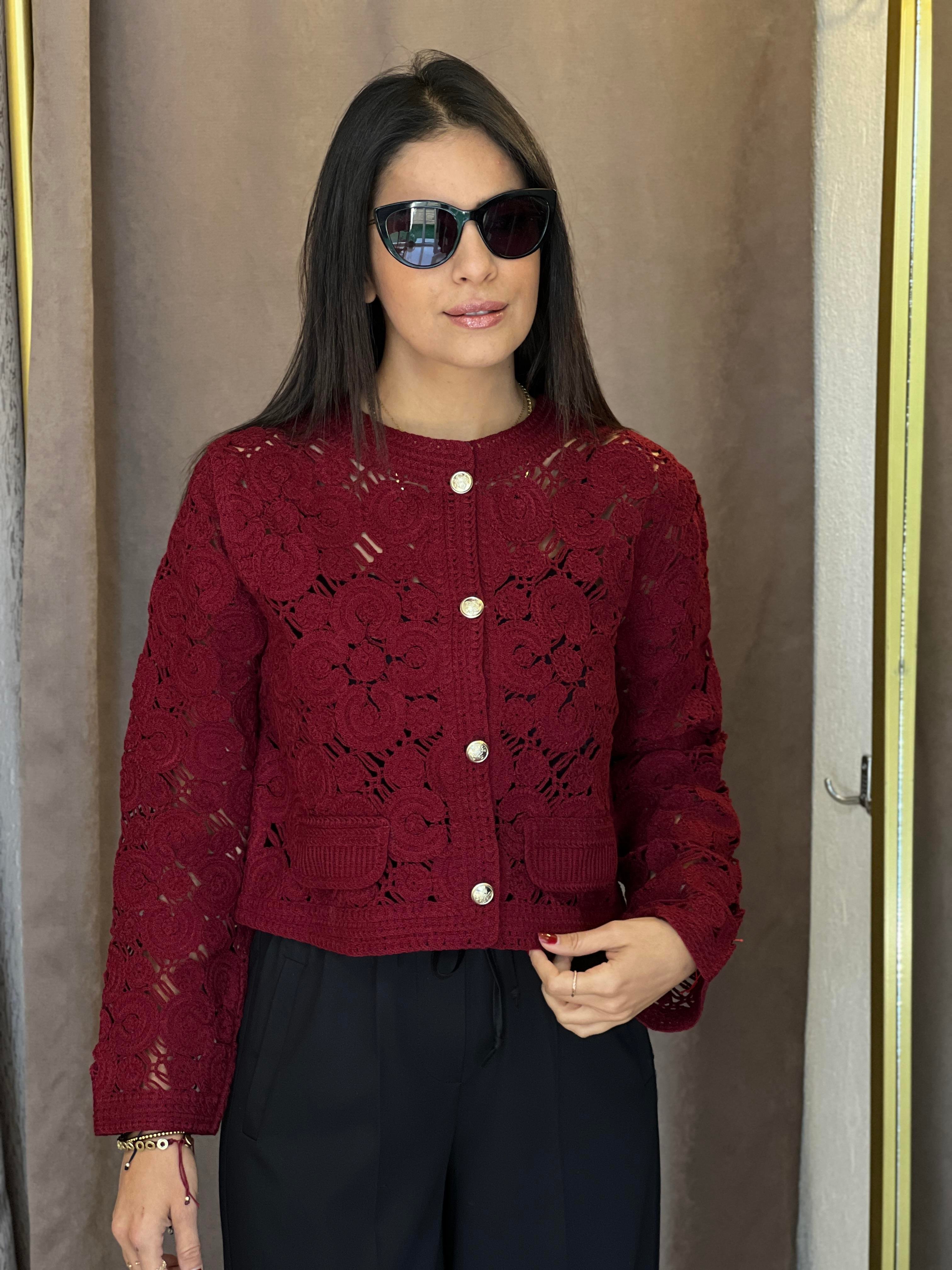 35239 DANTELLİ HIRKA BORDO