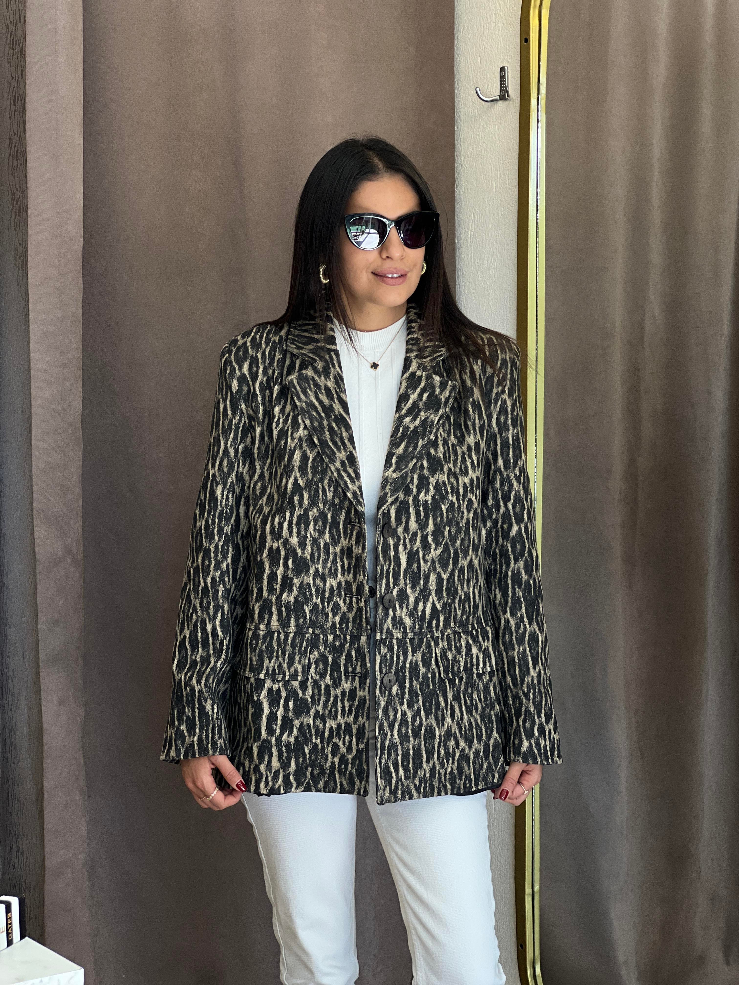 35537 LEOPAR BLAZER CEKET