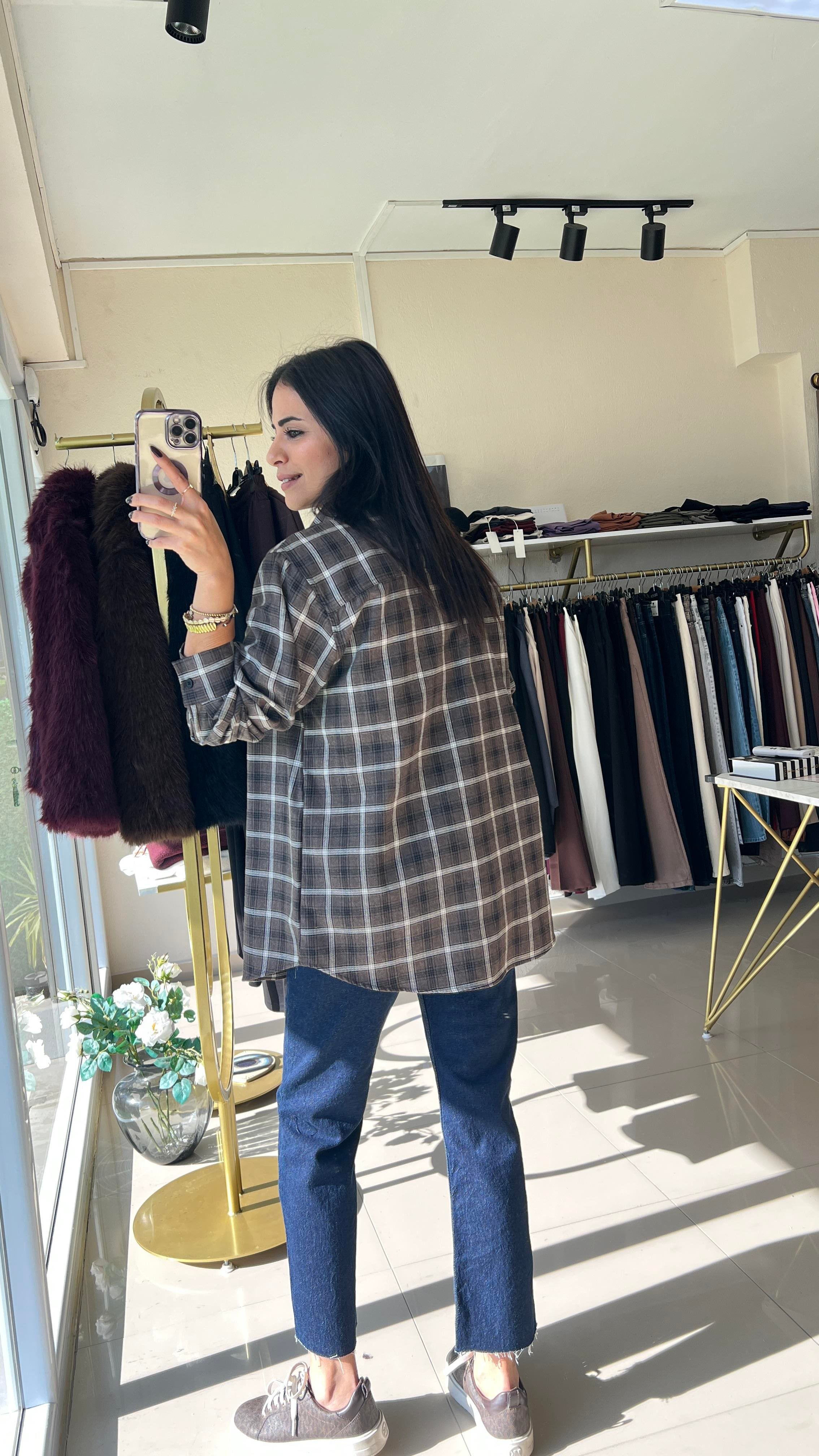 36835 EKOSE ODUNDU GÖMLEK KAHVE