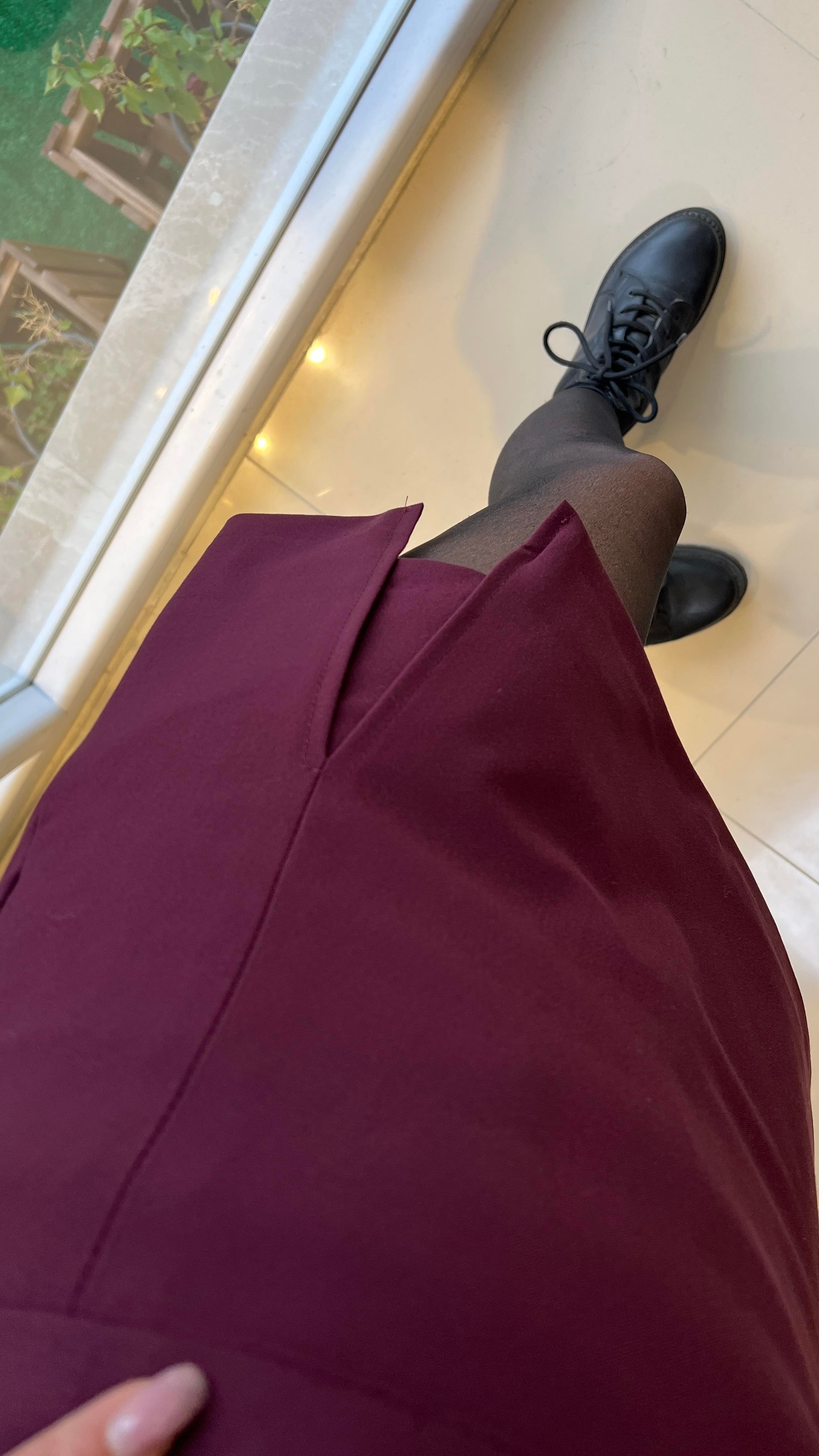 5179 ŞORT ETEK BORDO
