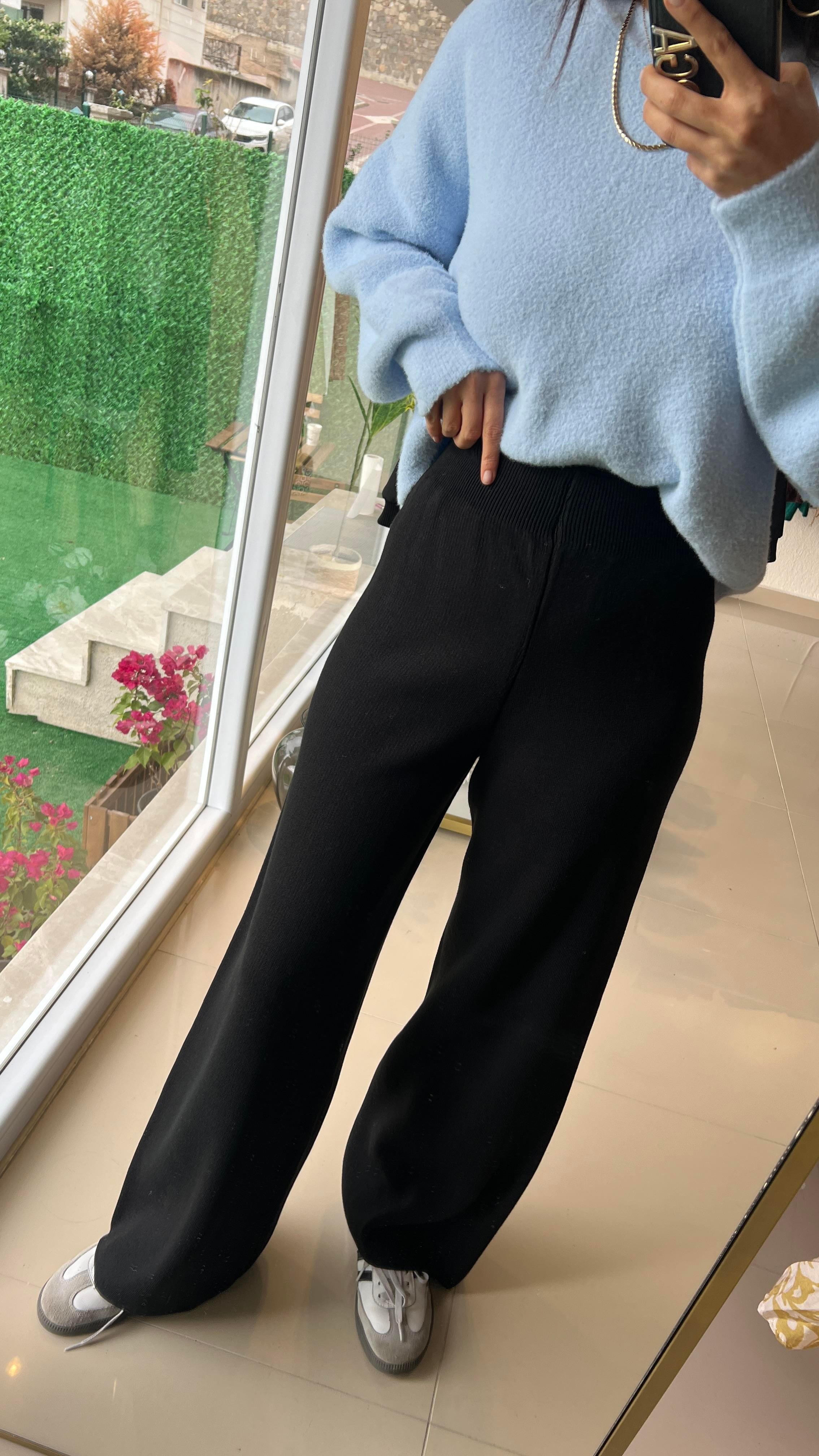 5254 TRİKO PANTOLON SİYAH