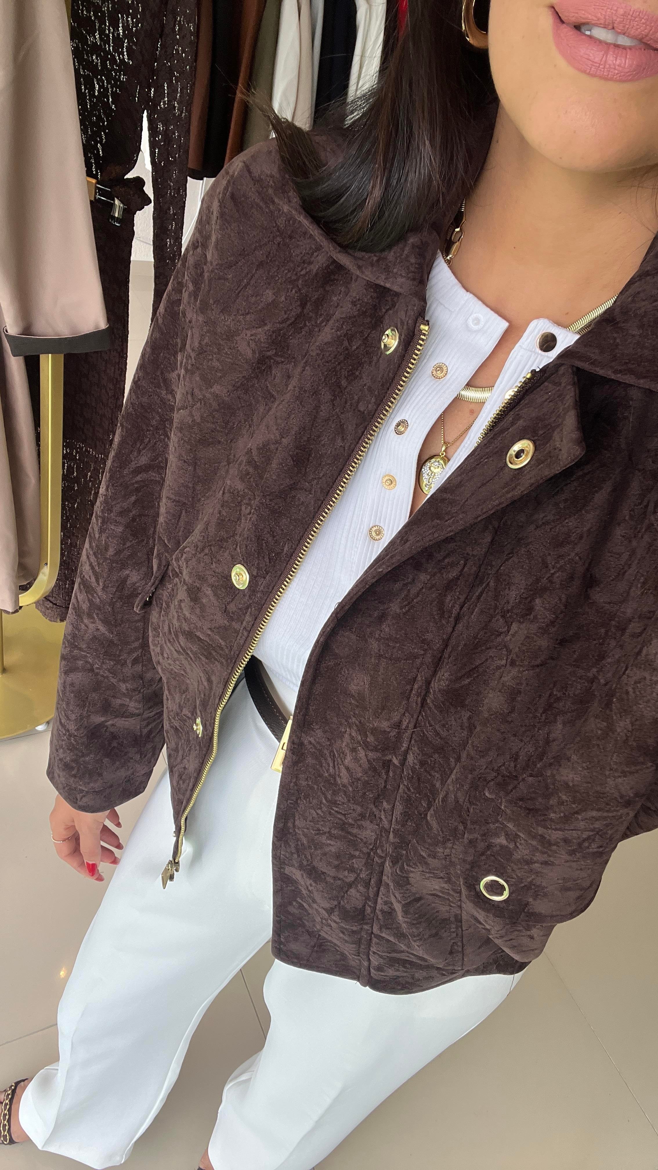 Acı Kahve , Süet , Premium Bomber Ceket