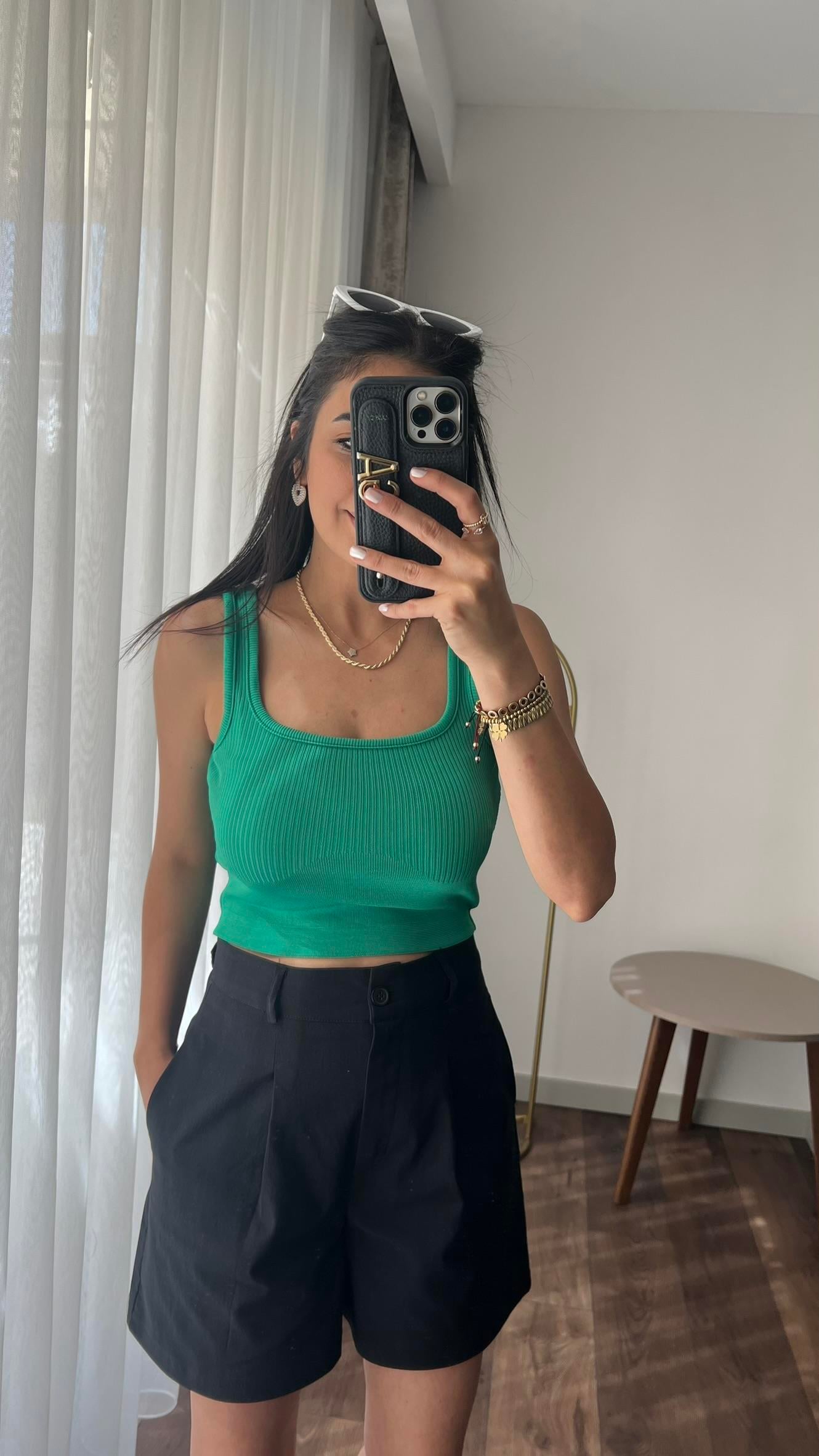 FİTİLLİ CROP YEŞİL