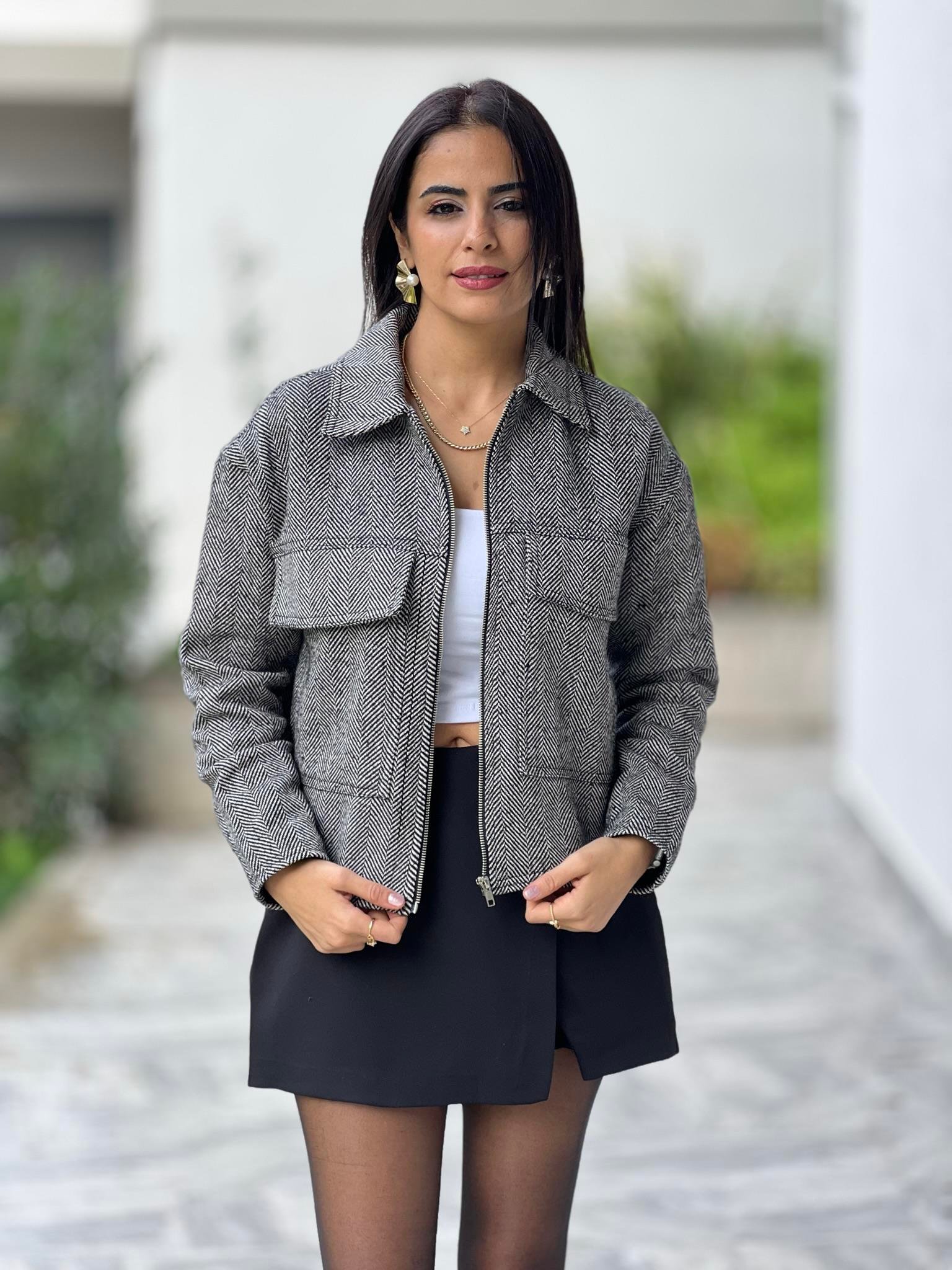 KAŞE CEKET GRİ
