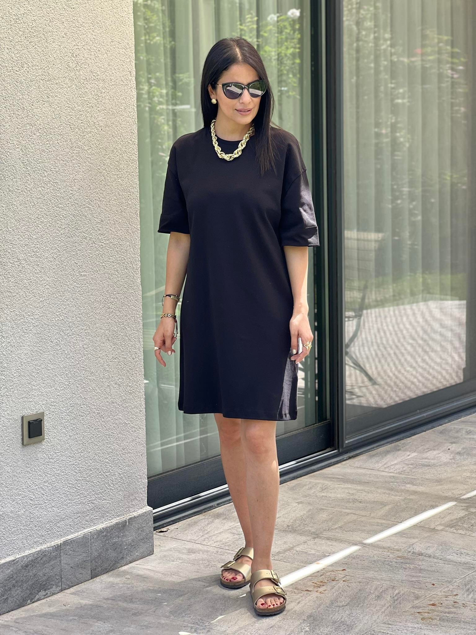 KOLU DUBLE ELBİSE