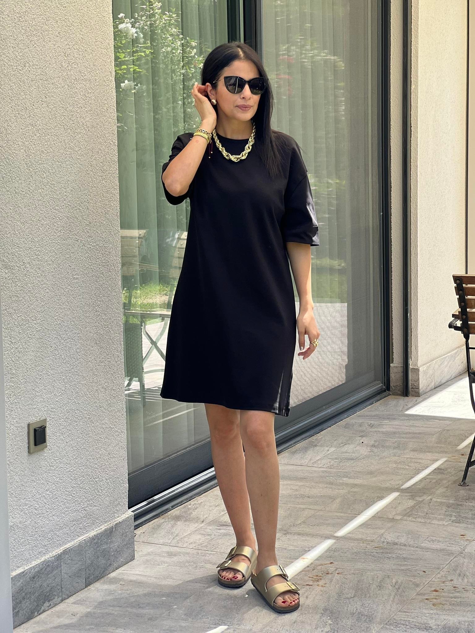 KOLU DUBLE ELBİSE
