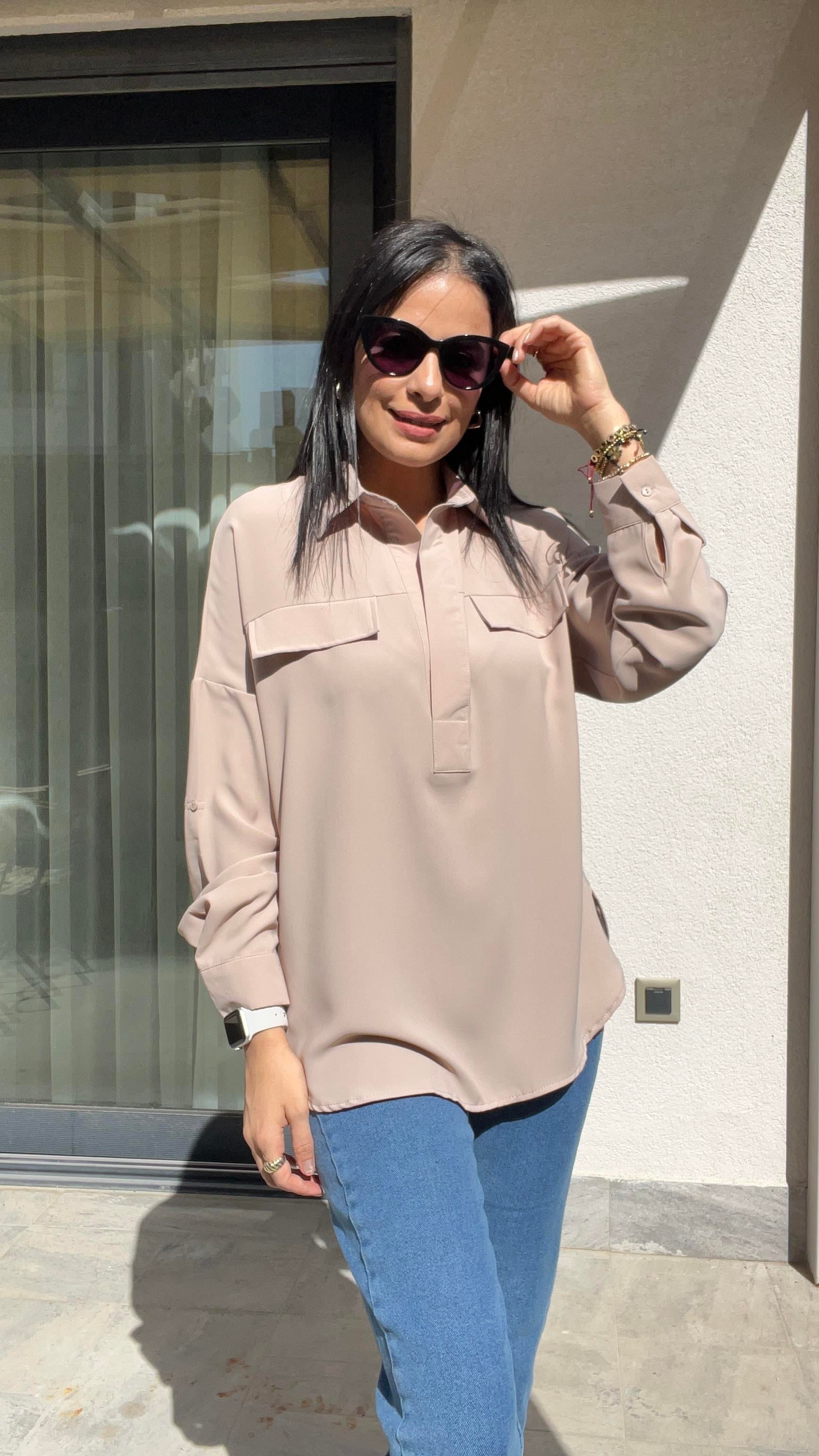 MARKA MODEL İPEK DOKULU GÖMLEK 