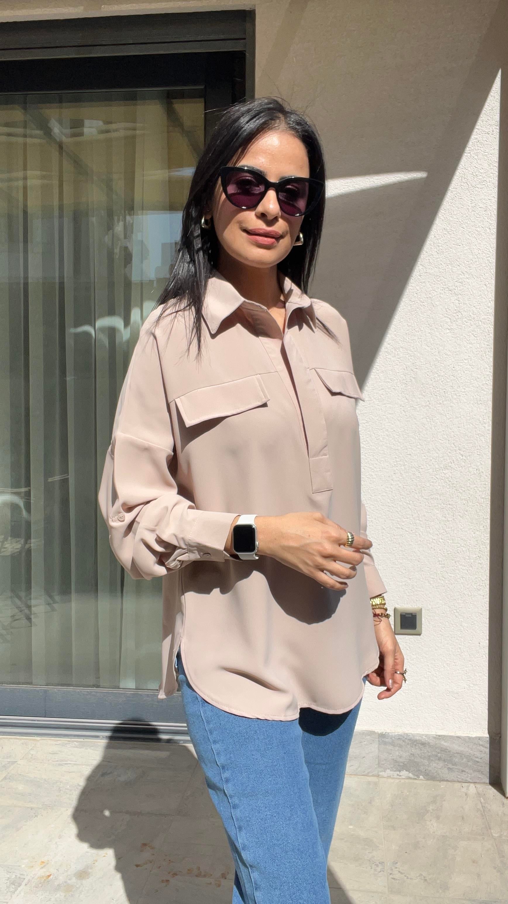 MARKA MODEL İPEK DOKULU GÖMLEK 