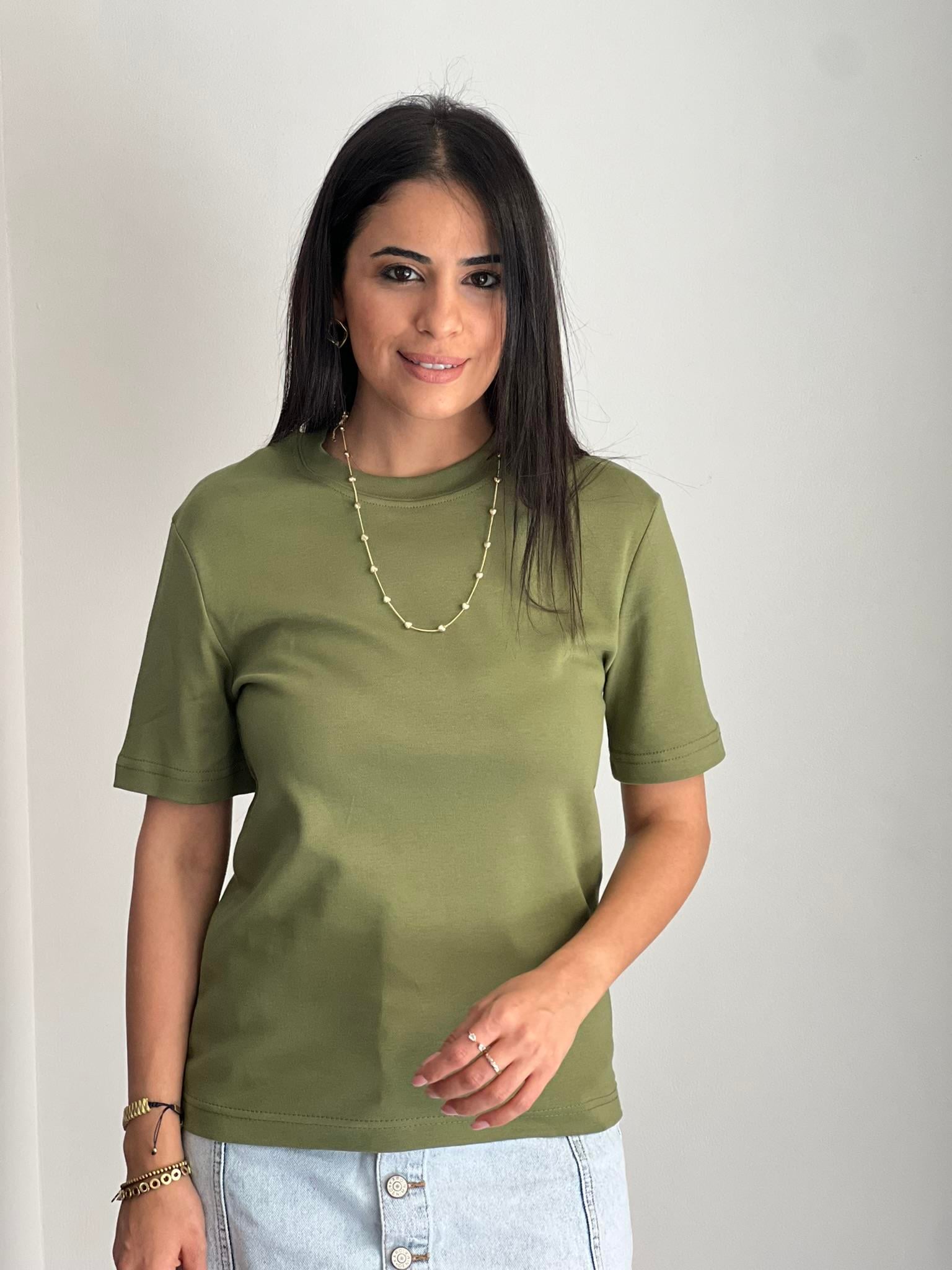 Tshirt MS Yağ Yeşil