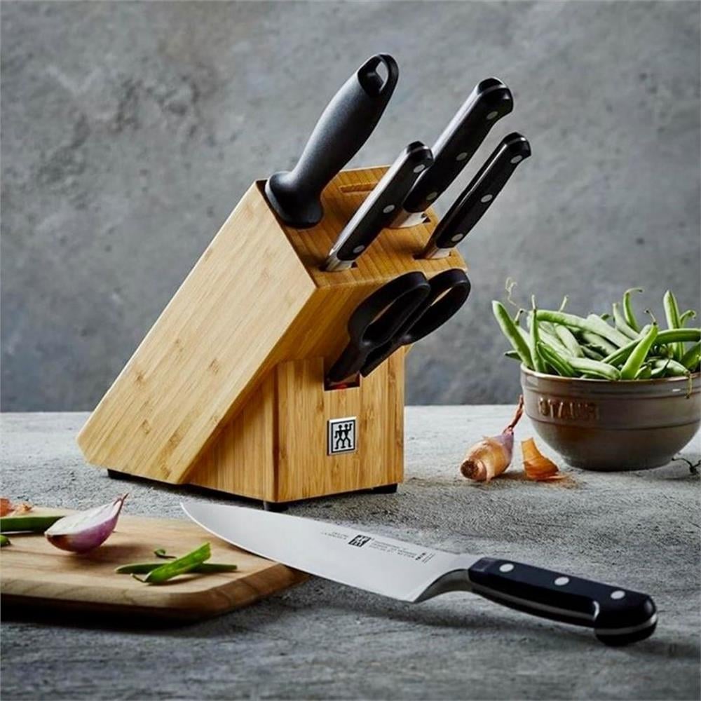 7 PARÇA BLOK BIÇAK SETİ - BAMBU BLOKLU