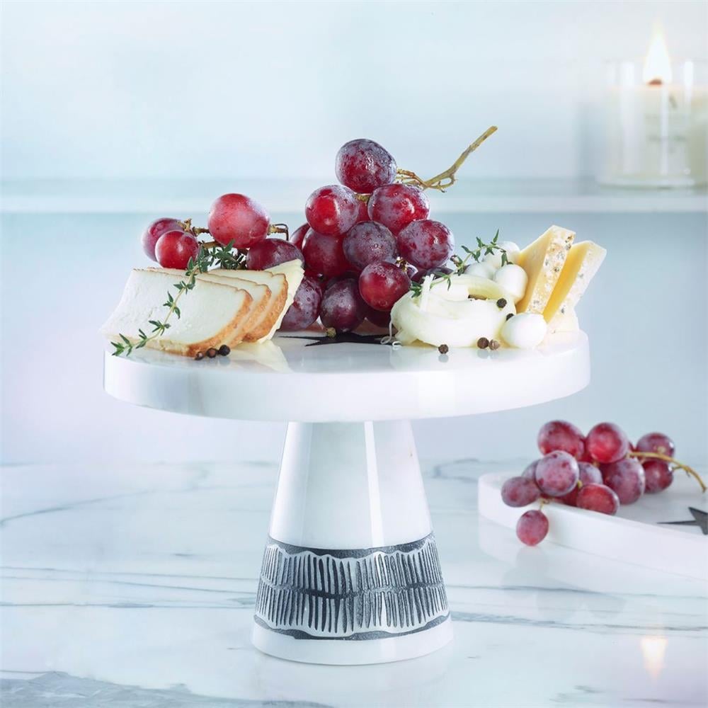 Any Marble Yıldız Dekor Ayaklı Sunumluk Küçük