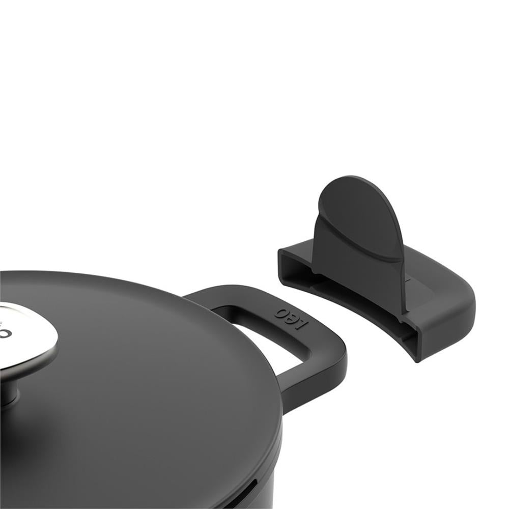 BergHOFF Leo Phantom Yapışmaz Kapaklı Tencere 24 cm