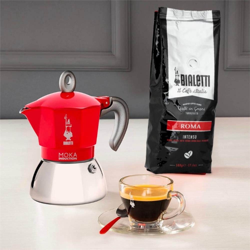 Bialetti İndüksiyon Mokapot Kırmızı 4 Cup